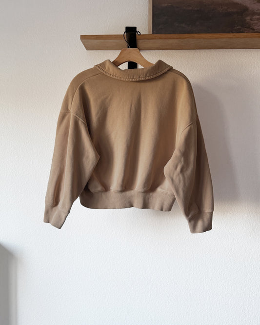 Crop Polo Sweatshirt (S)