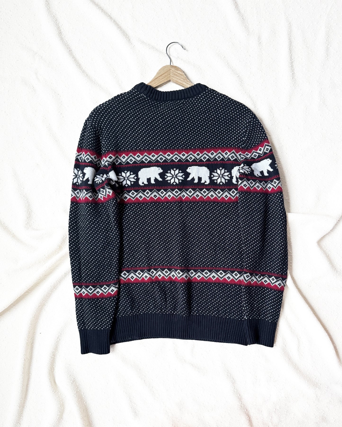 Aspen Polar Bear Fair Isle Sweater (M)