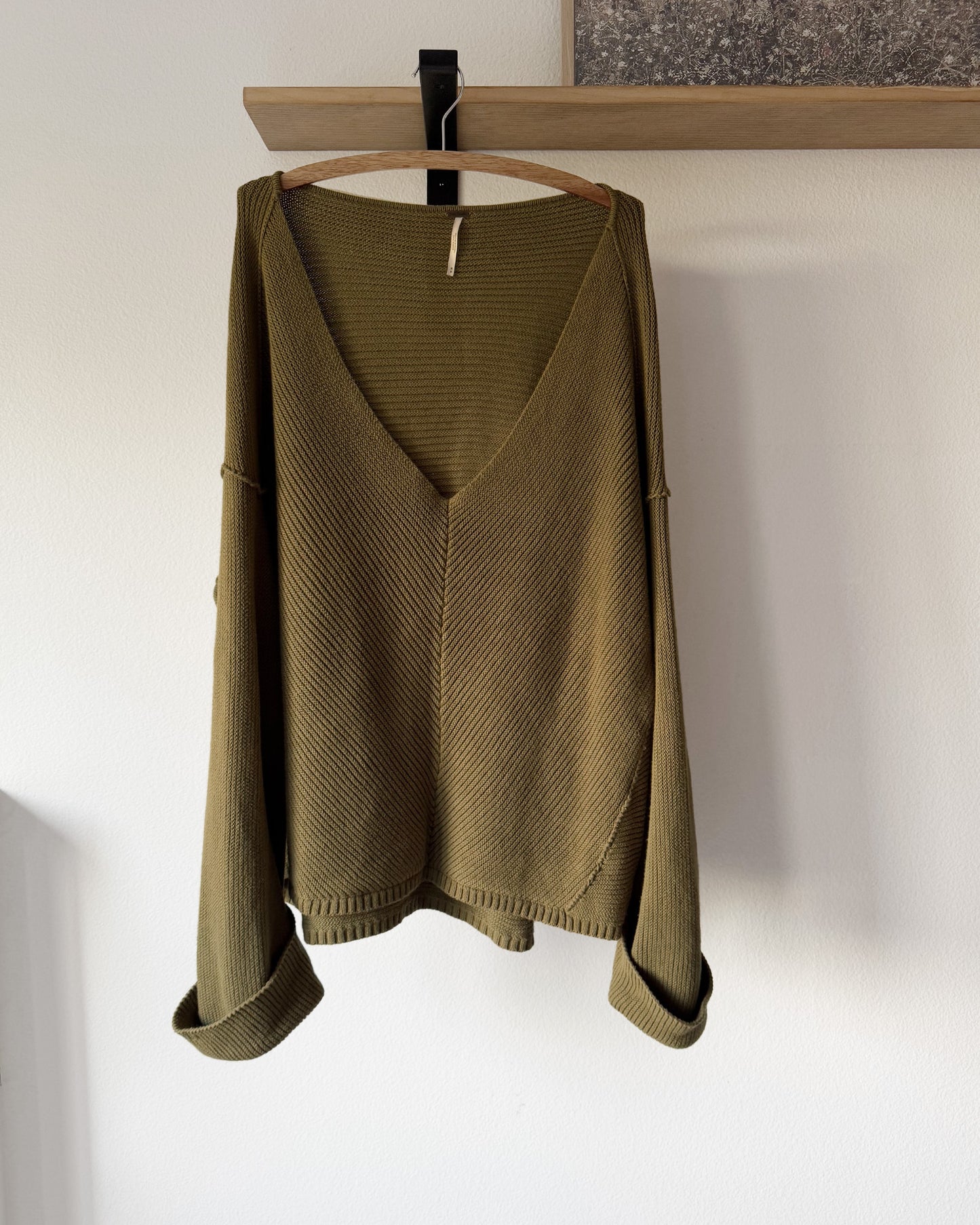 Free People La Brea V-Neck Sweater (M/L)