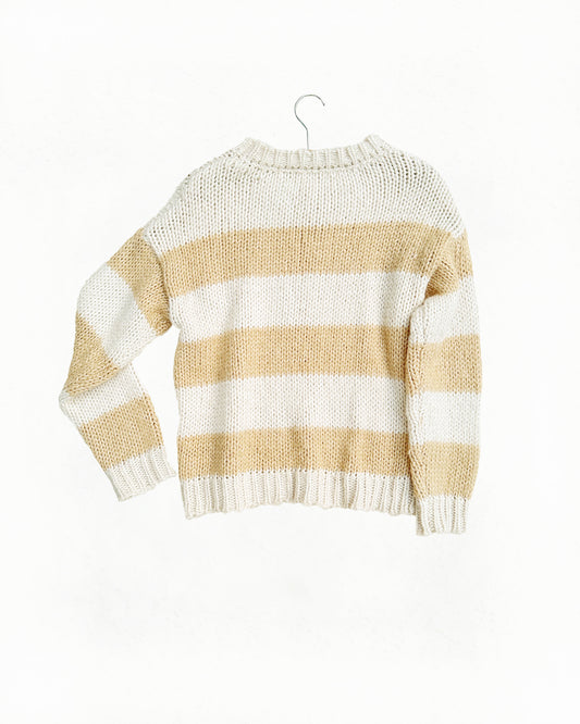 Chunky Stripe Knitted Sweater (M)