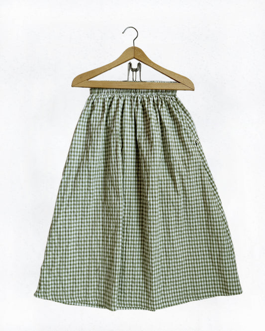 Gingham Midi Skirt (XS/S)