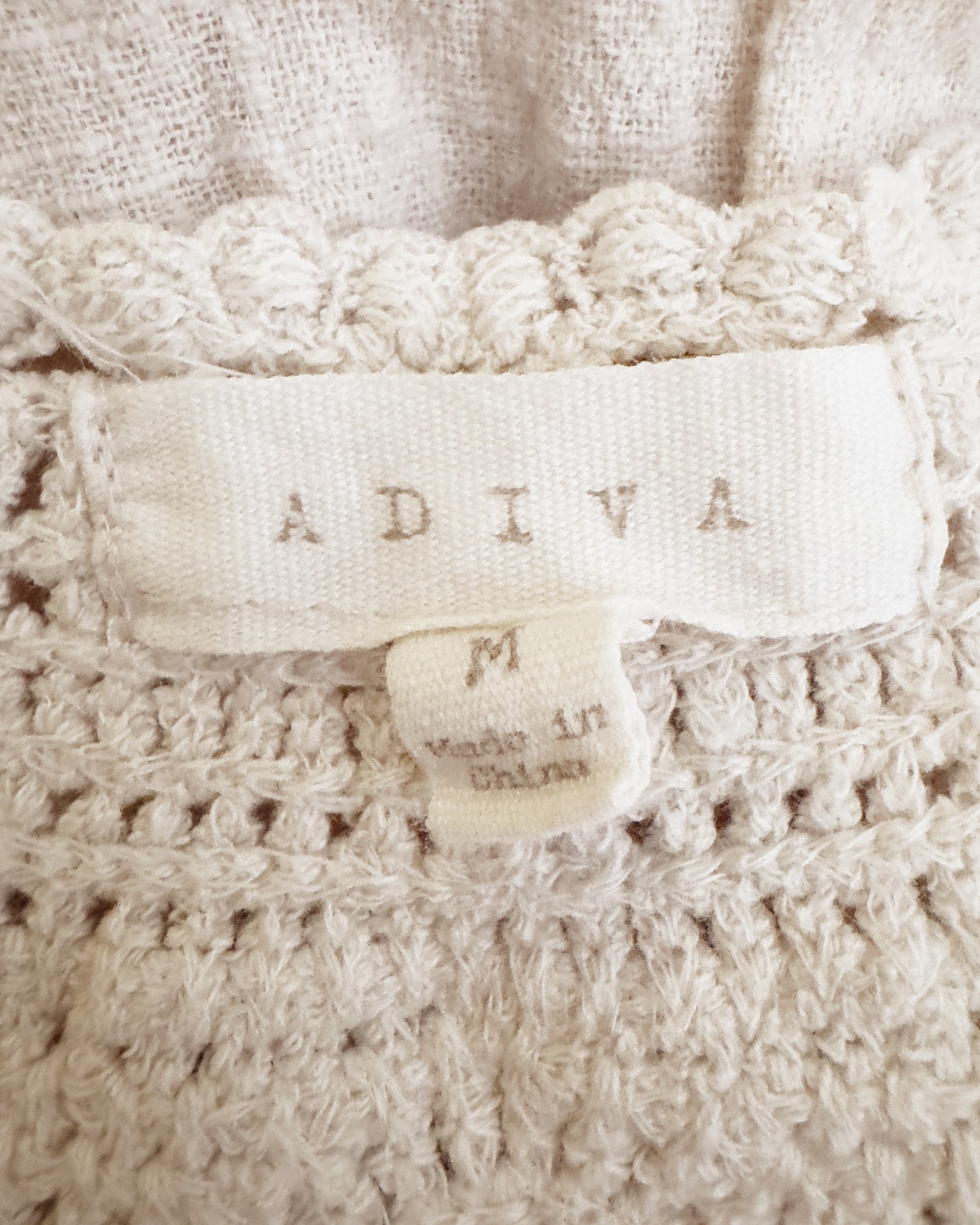 Boho Crocheted Cotton Top (M)