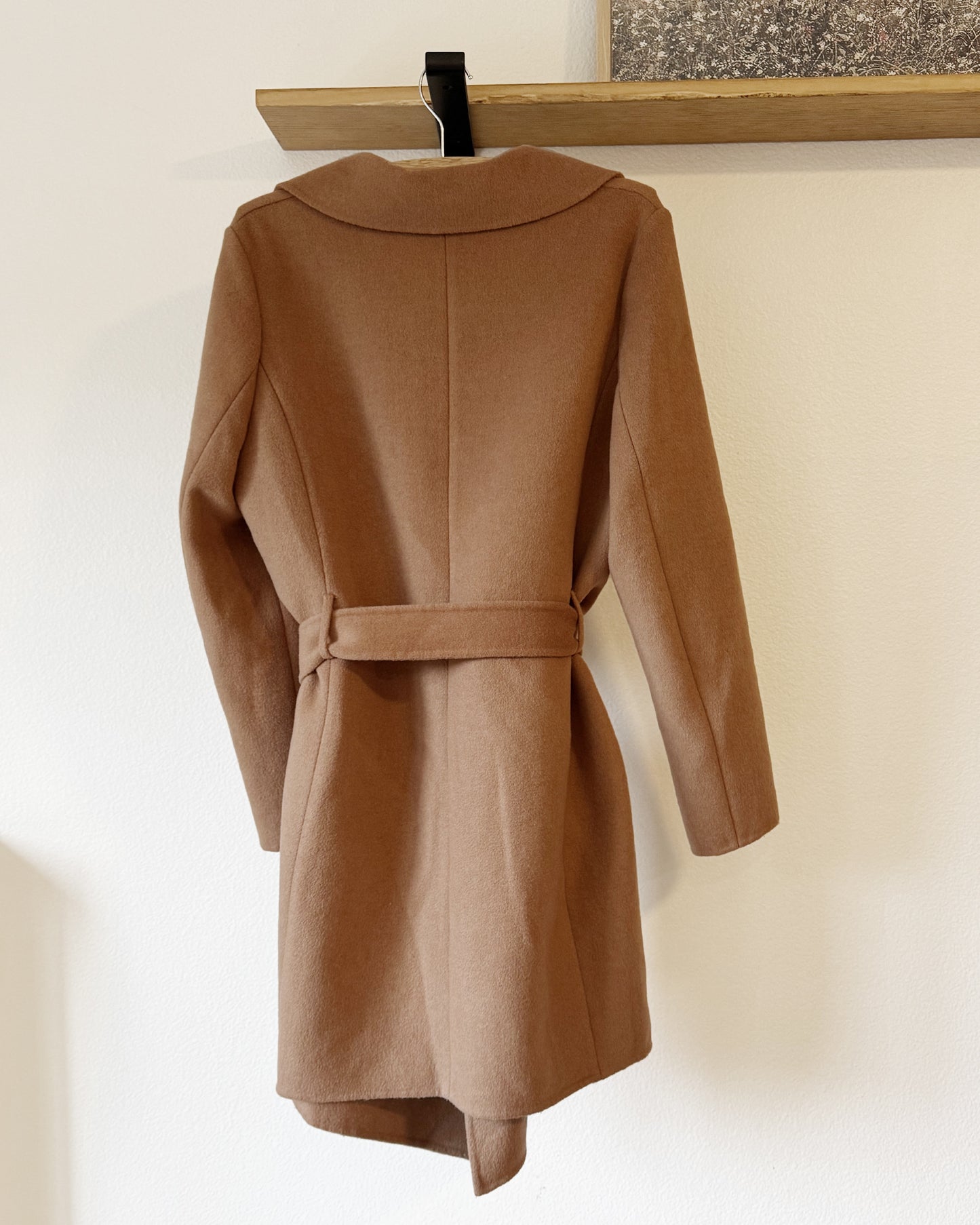 Soft Wool Wrap Coat (L)