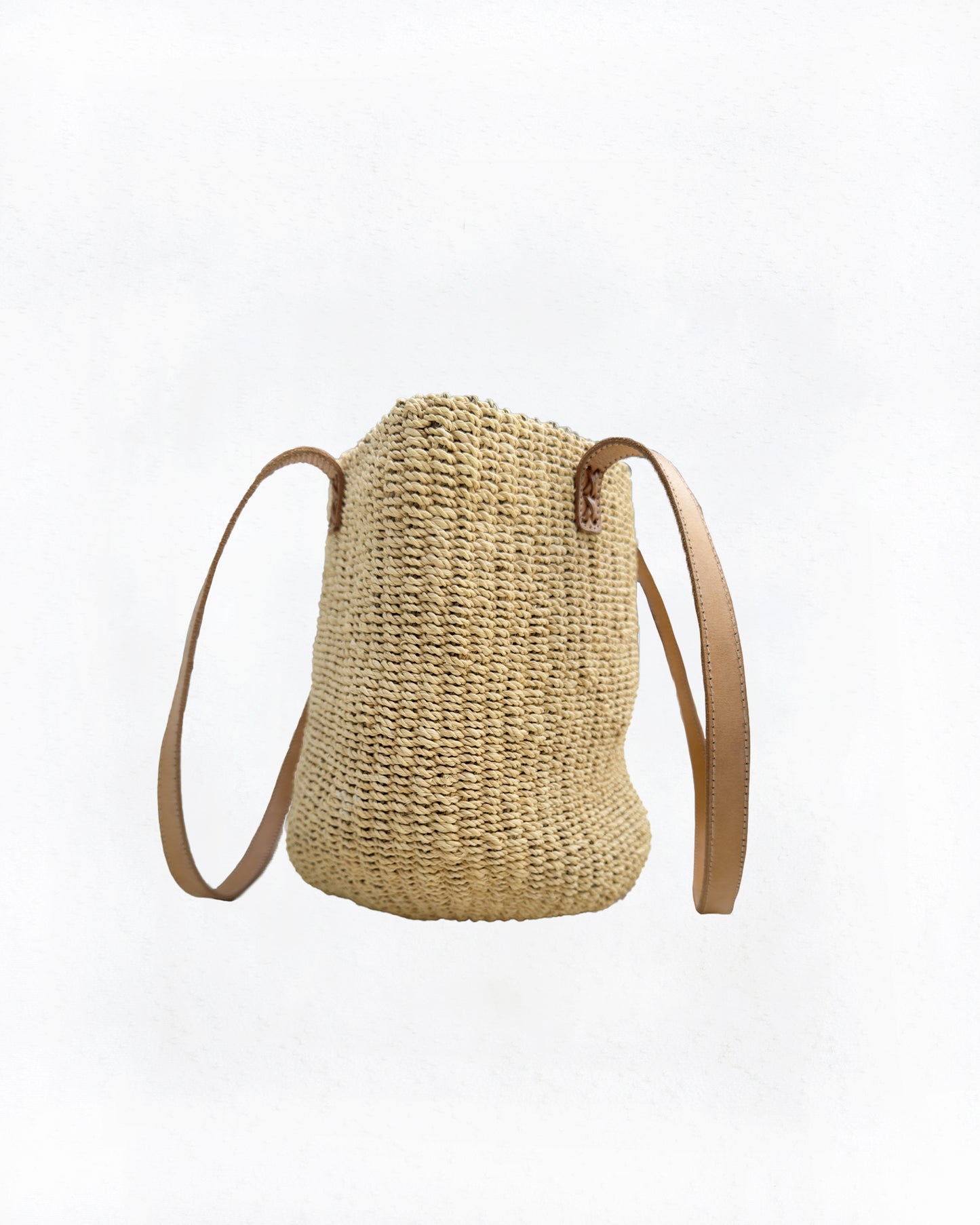 Raffia Woven Shoulder Purse