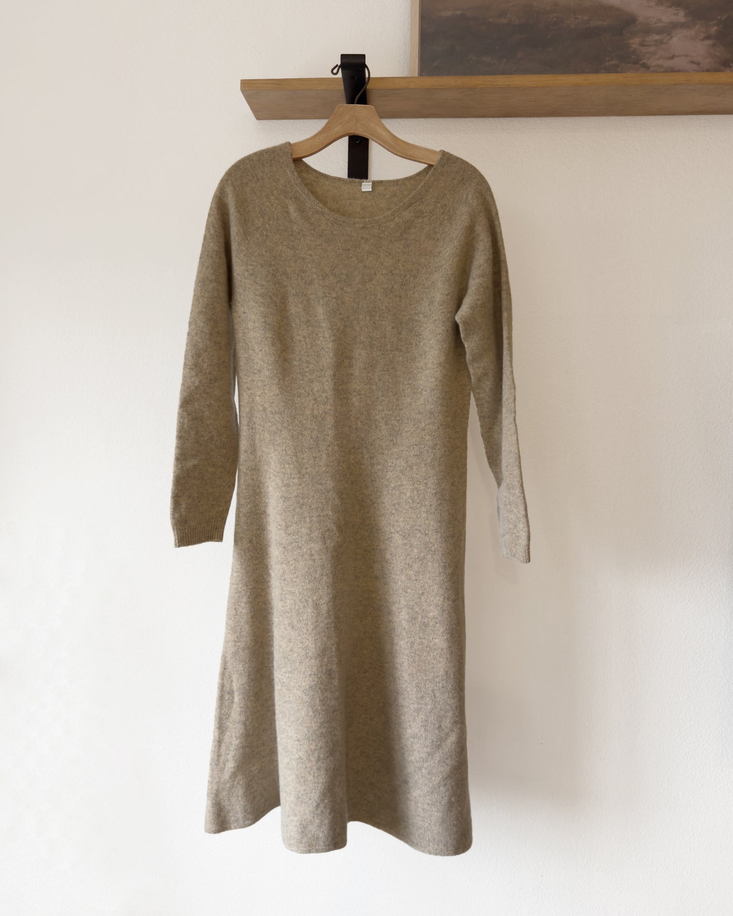 Soft Wool Midi Sweater Dress (S)