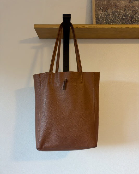 Italian Leather Tote | Purse (14.5” x 11.5” x 5”)