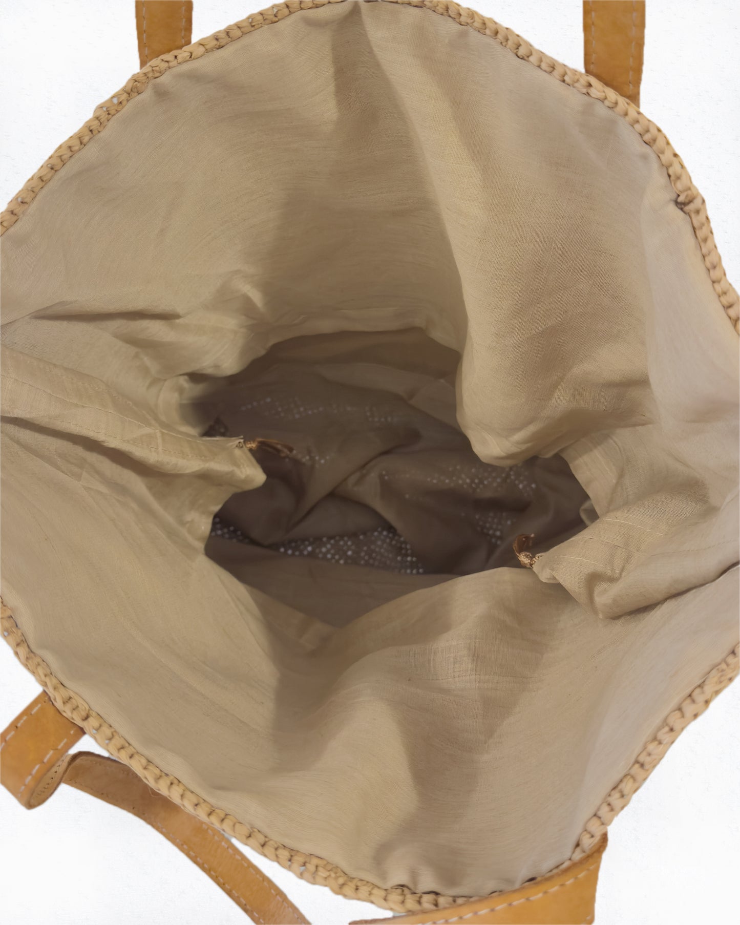 Large Handwoven Raffia Handbag | Purse