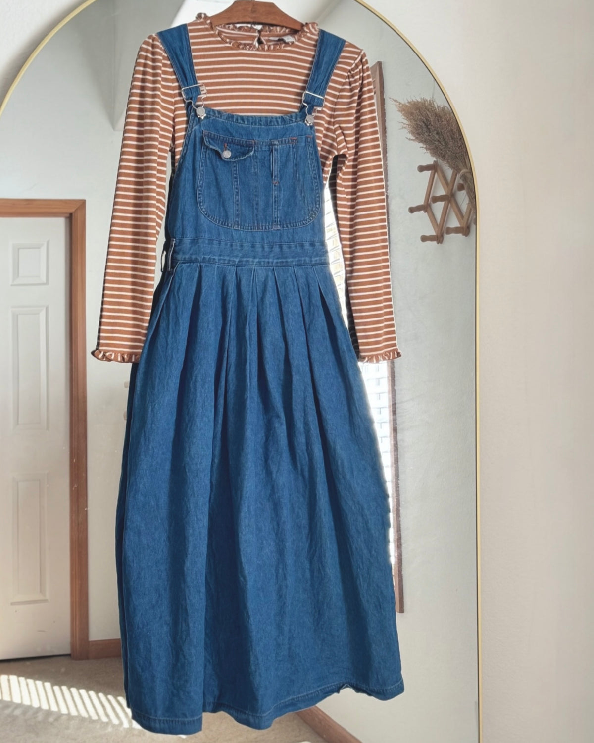 Vintage Guess Jeans Blue Denim Overall Dress (S)