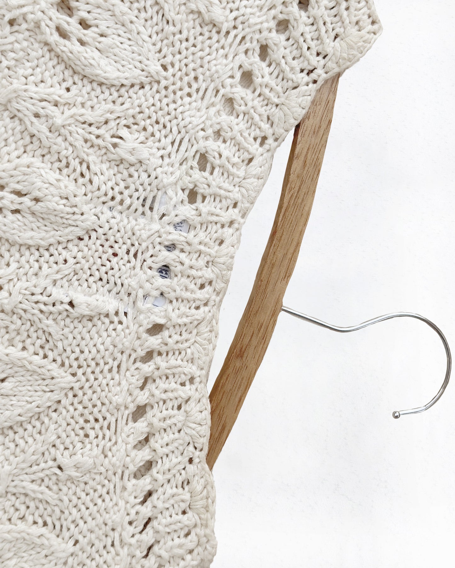 Hand-Knit Fisherman’s Sweater (XL)