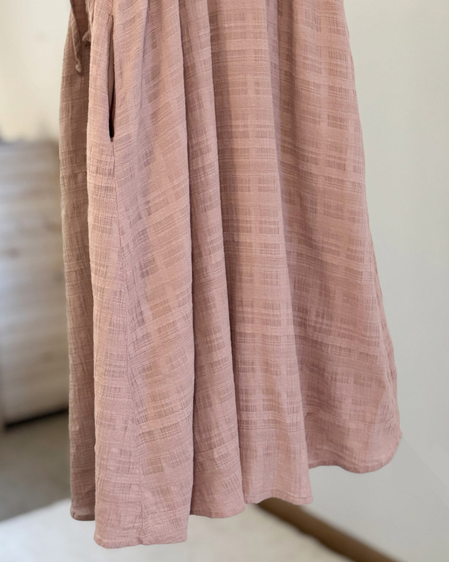 Stappy Button Midi Dress (S)