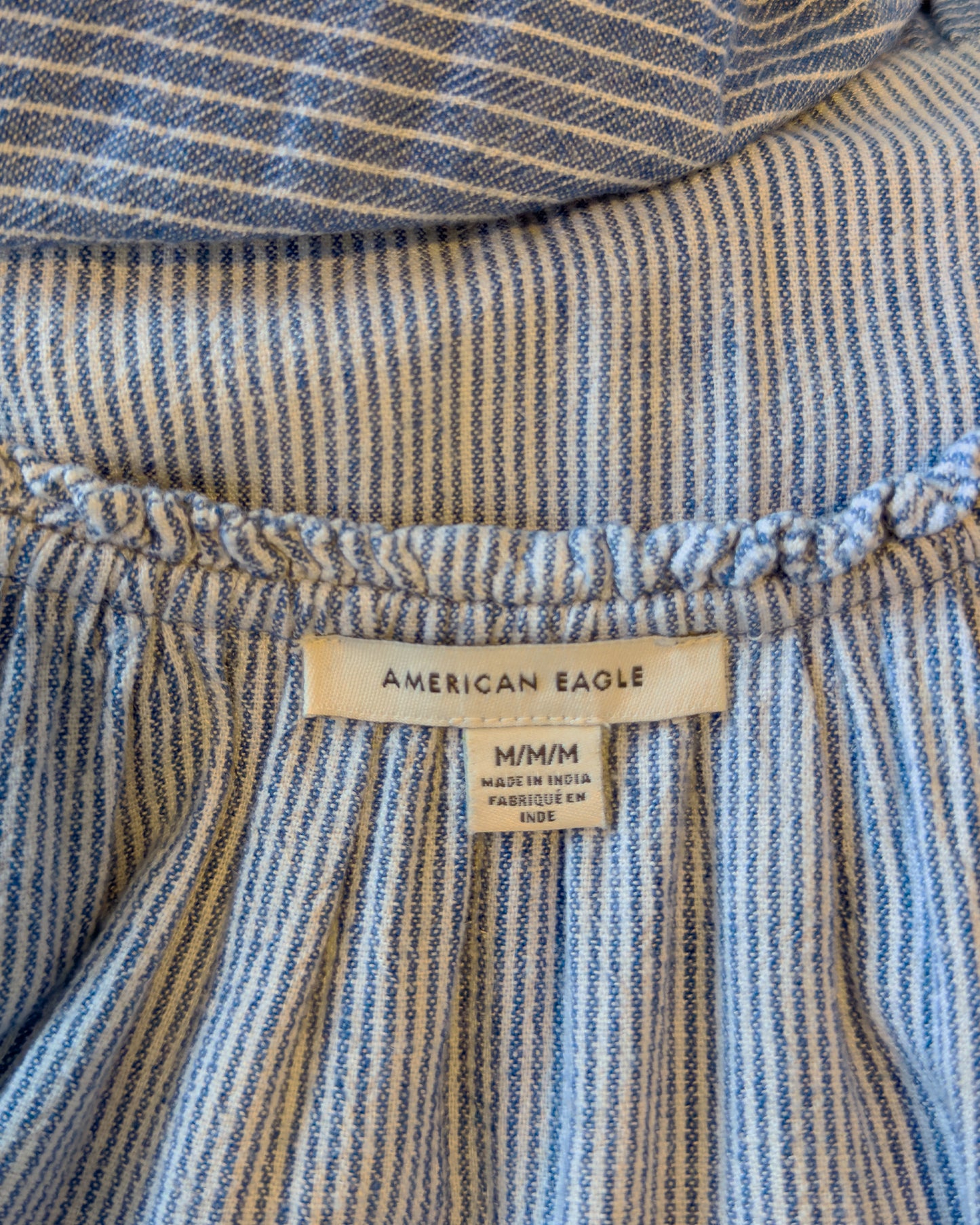 AE Linen Blend Tiered Dress (M)