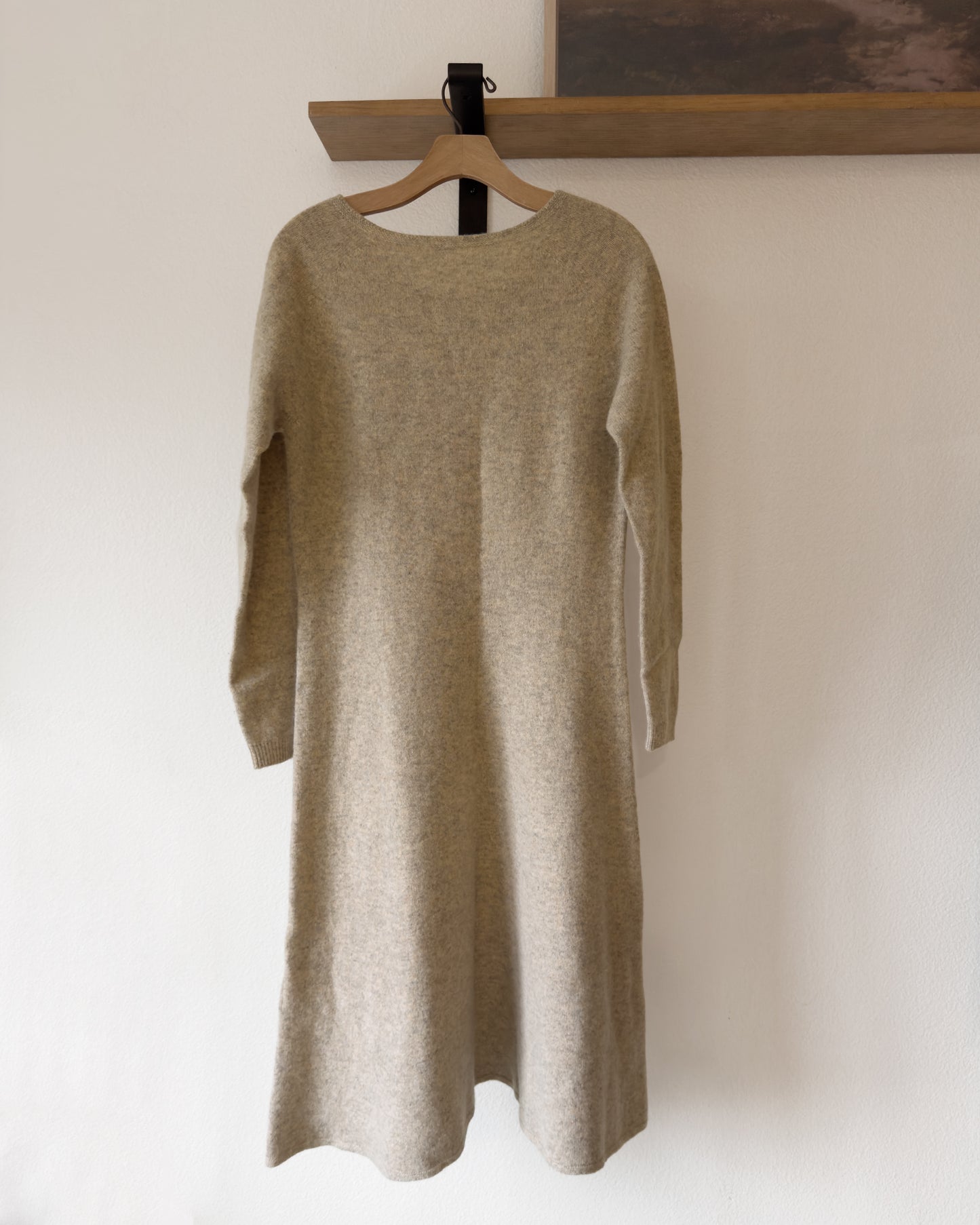Soft Wool Midi Sweater Dress (S)