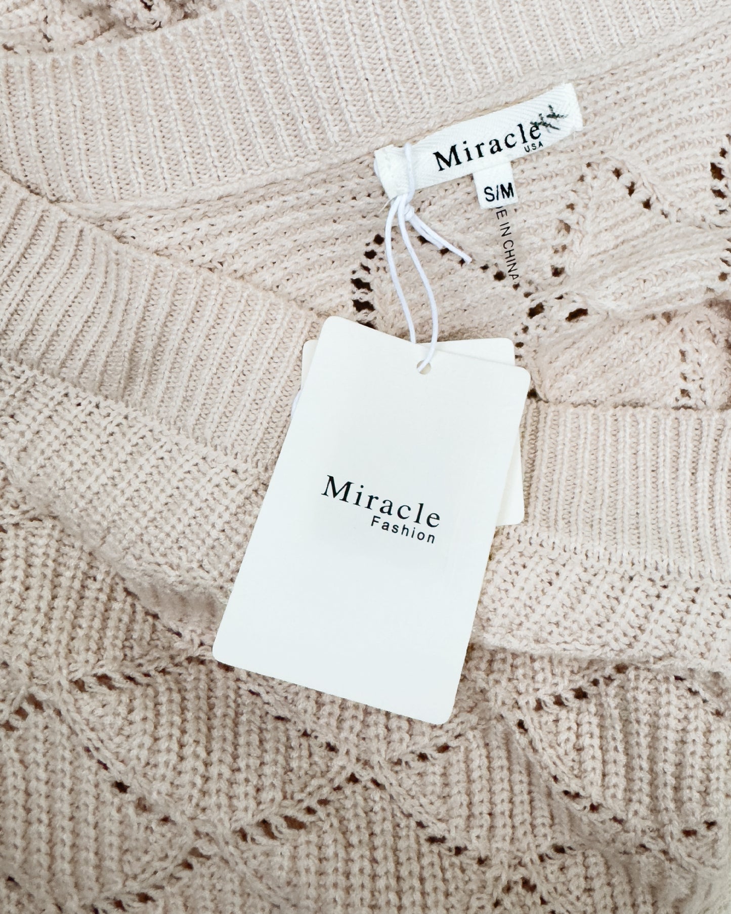 V-Neck Oversized Knit Sweater (S/M)