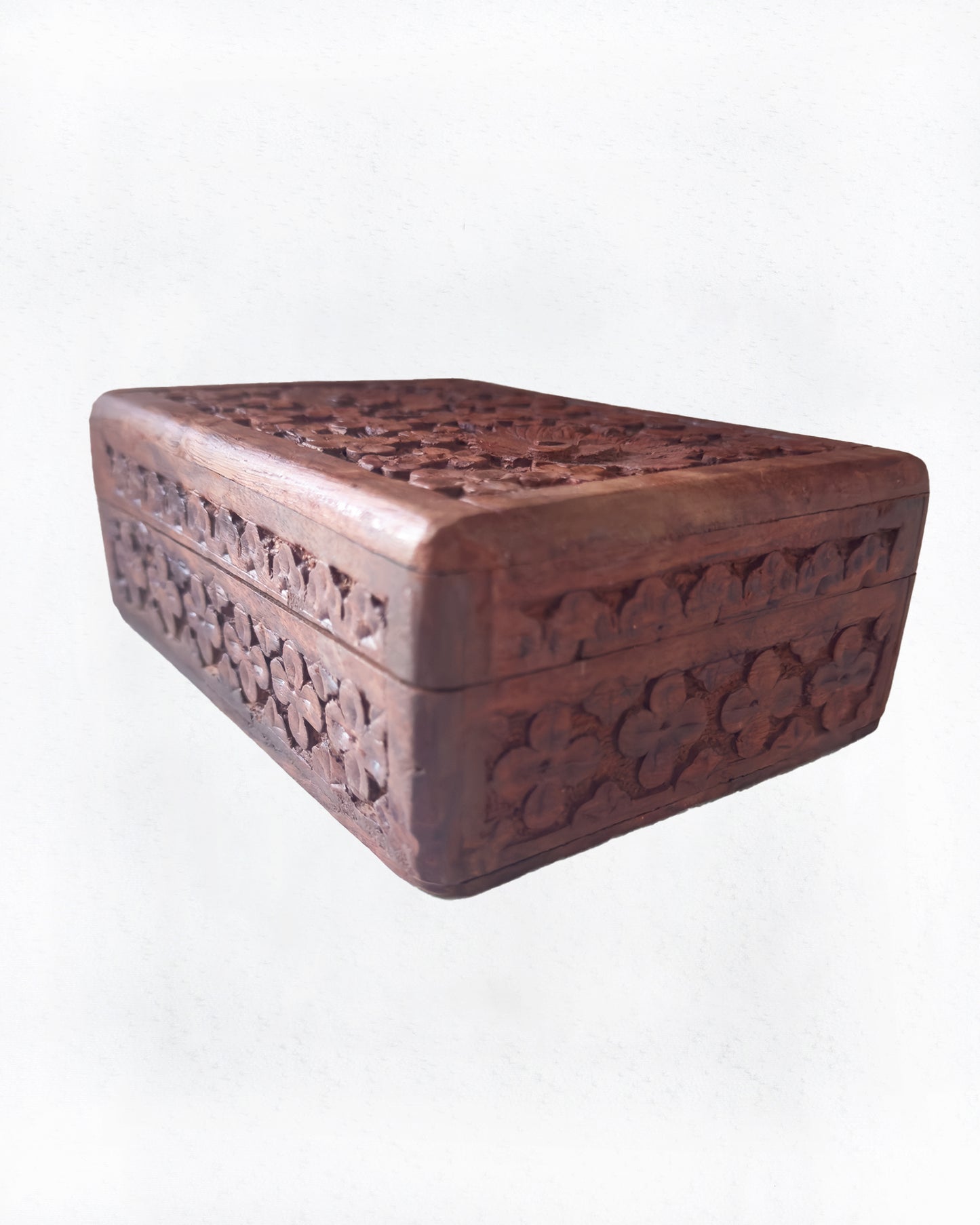 Vintage Carved Wooden Box