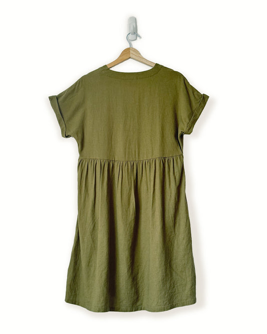 Linen Blend Dress (Oversized XS)