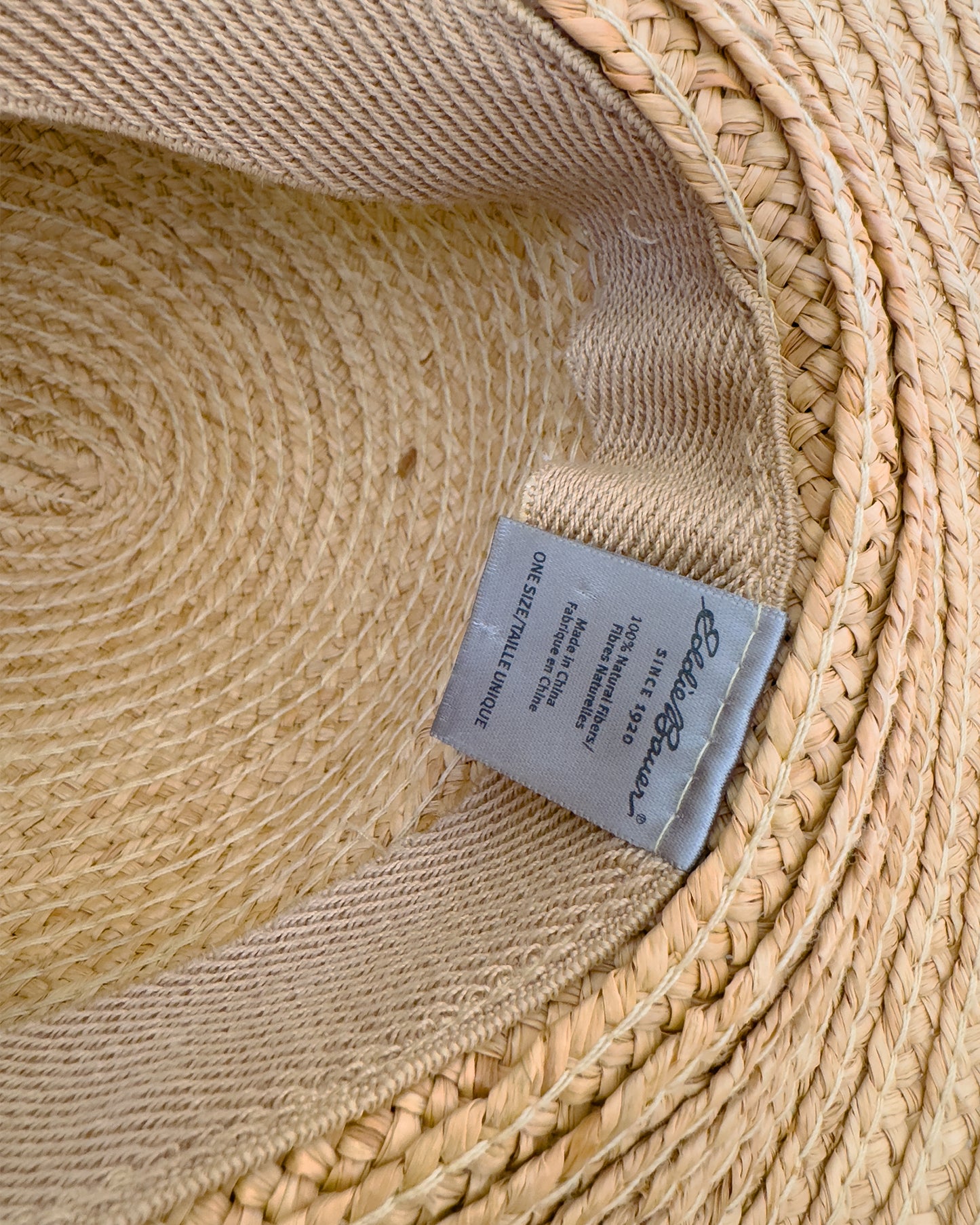 Natural Fiber Straw Hat (One-Size Fits All)