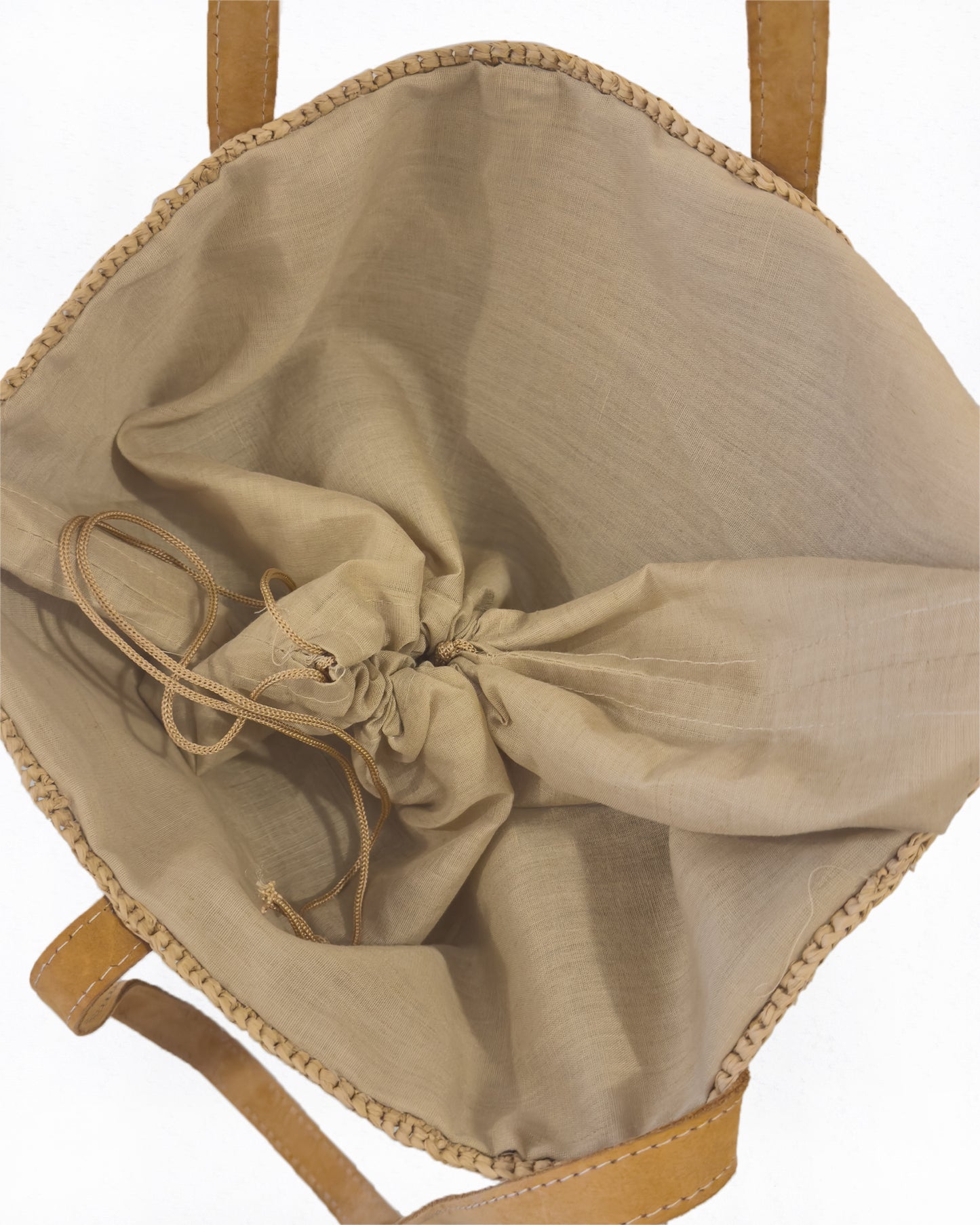 Large Handwoven Raffia Handbag | Purse