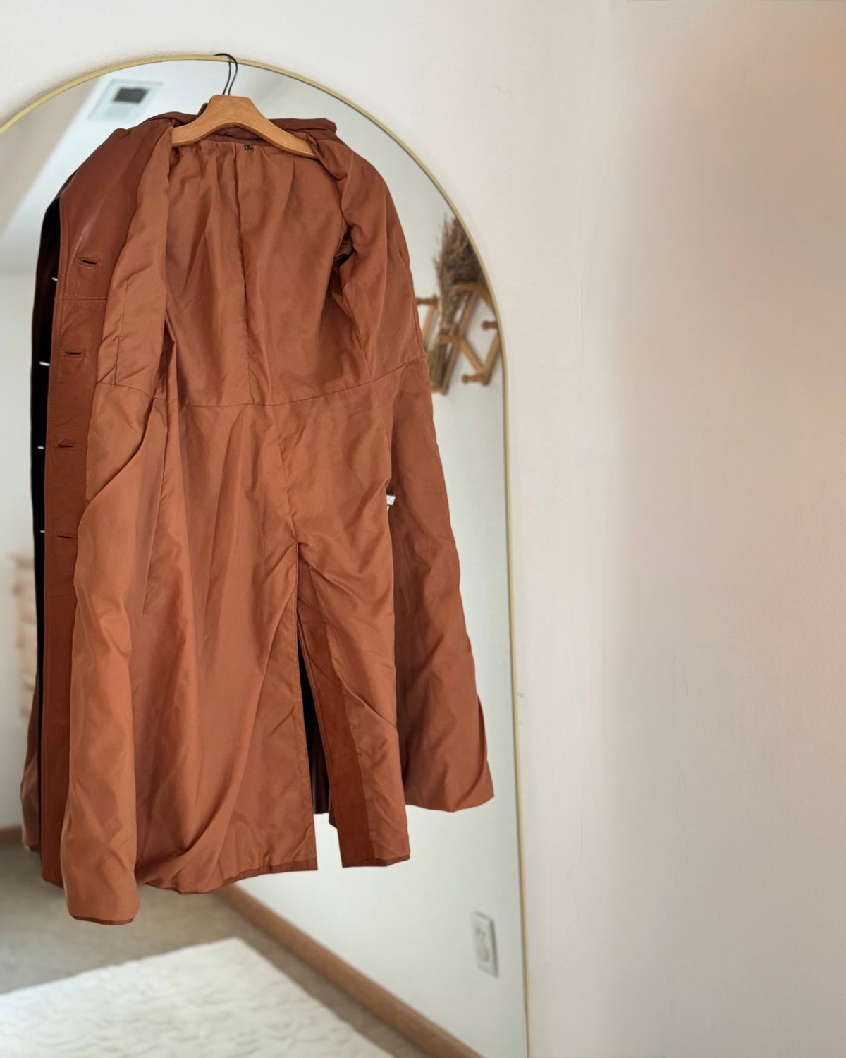 Vintage 1970s Leather Trench Coat (Vintage Sizing  7/8 | Modern Sizing 2-4)