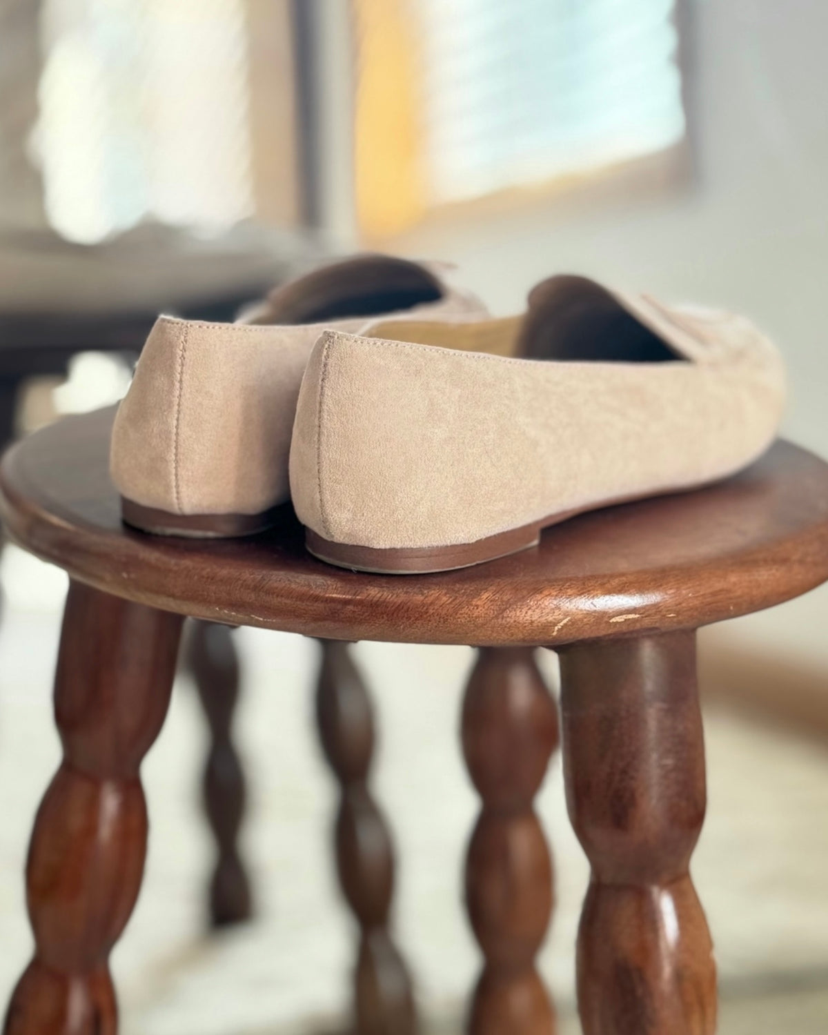J.Crew Suede Bow Almond Toe Flats (9.5)
