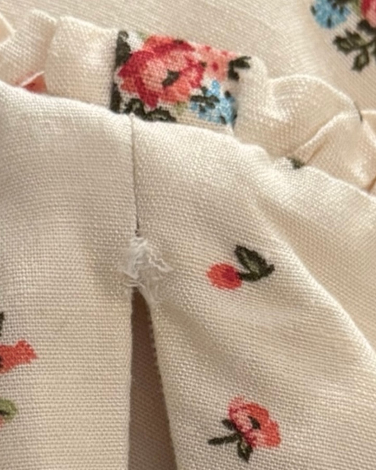 ZARA Floral Linen Blend Dress (XS)