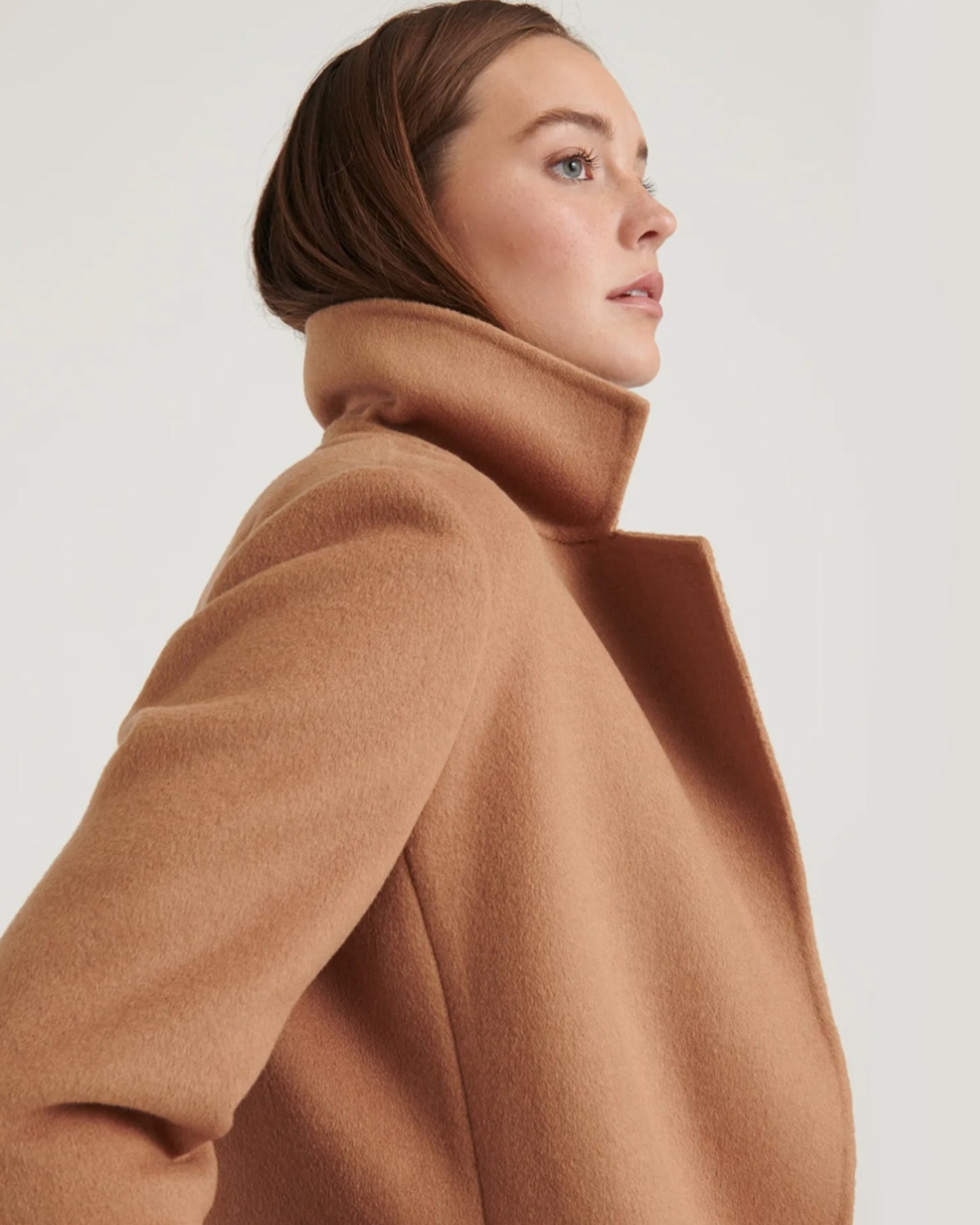 Soft Wool Wrap Coat (L)