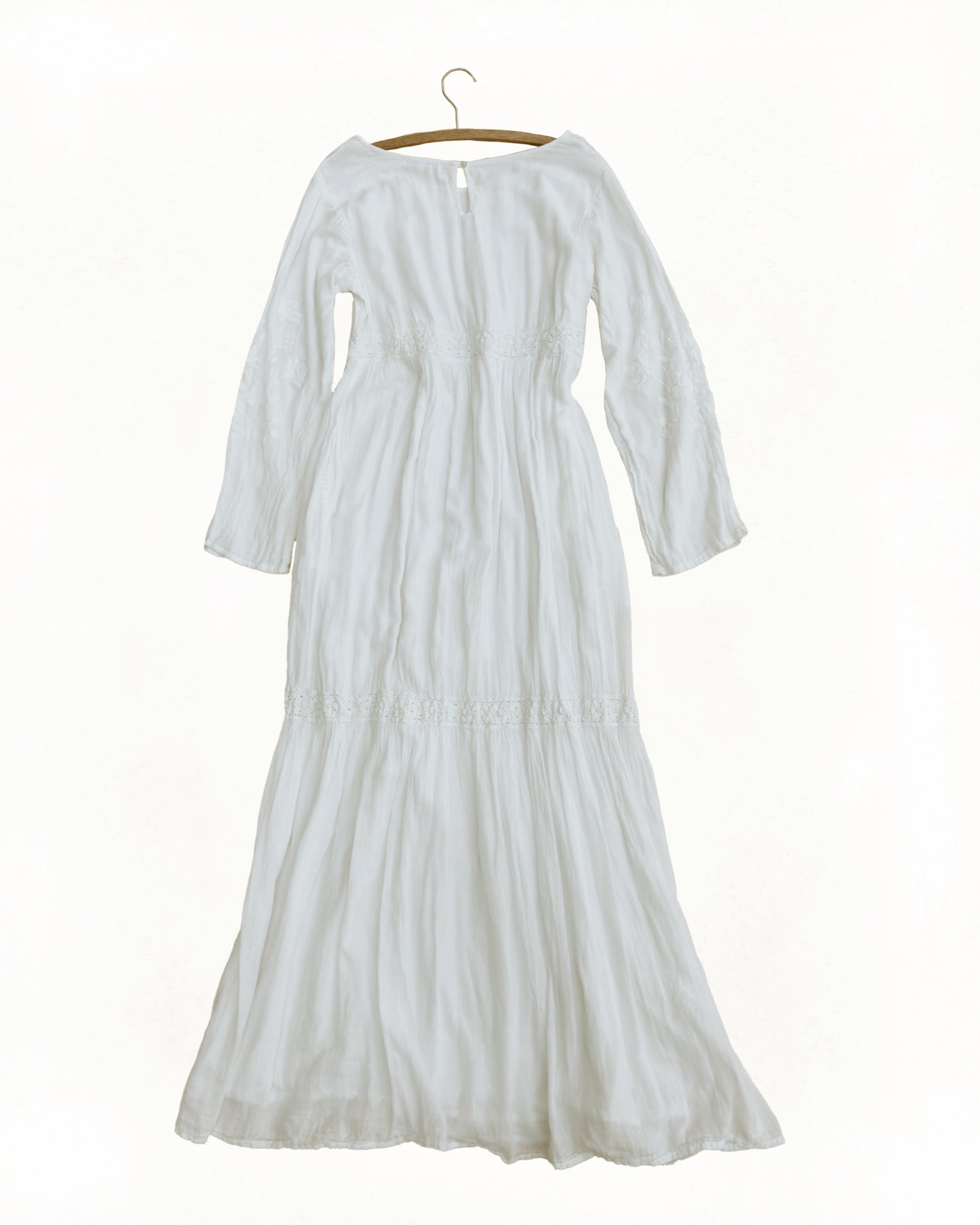 Embroidered Cotton Maxi Dress (M - XL)