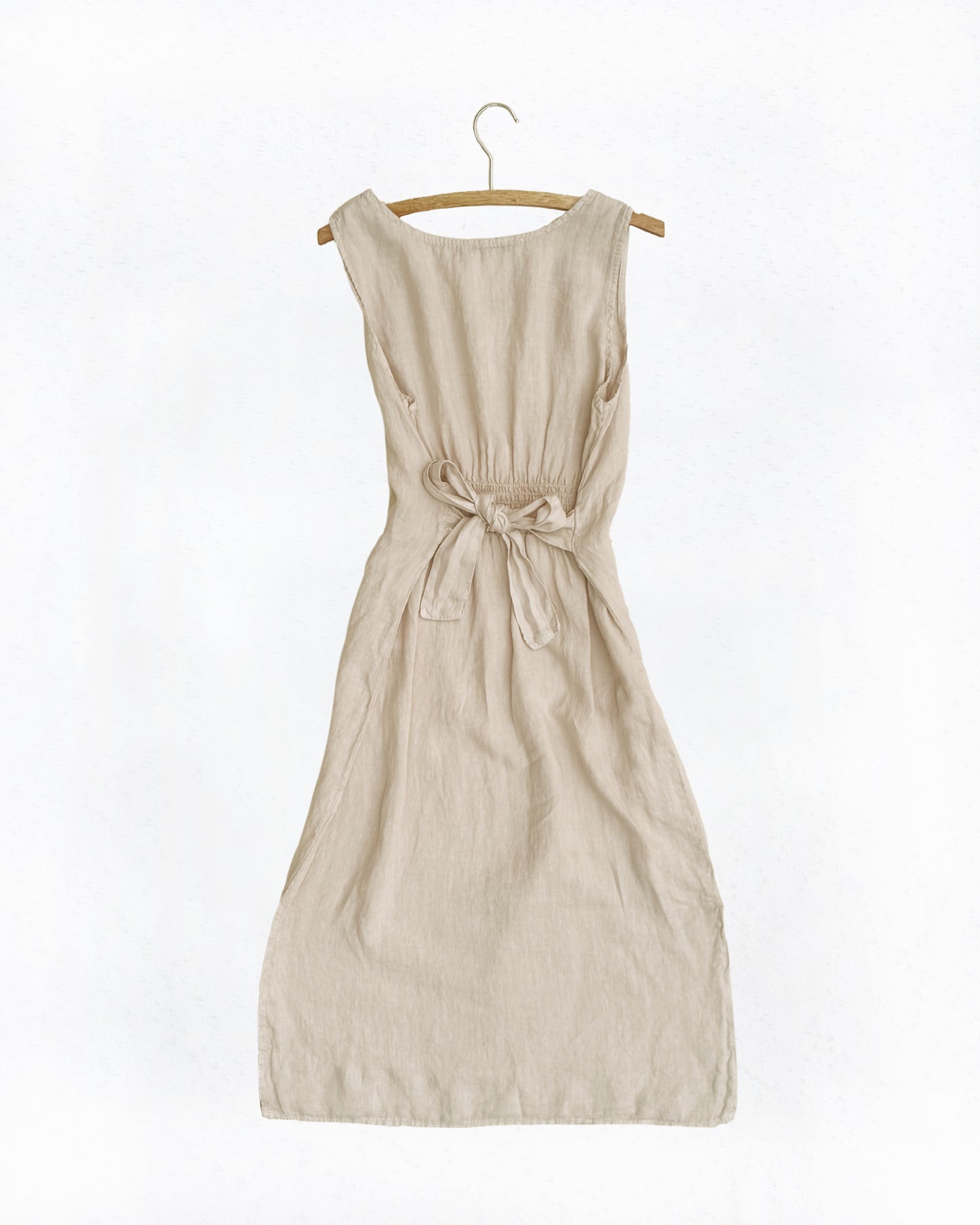 Linen Midi Dress (L)