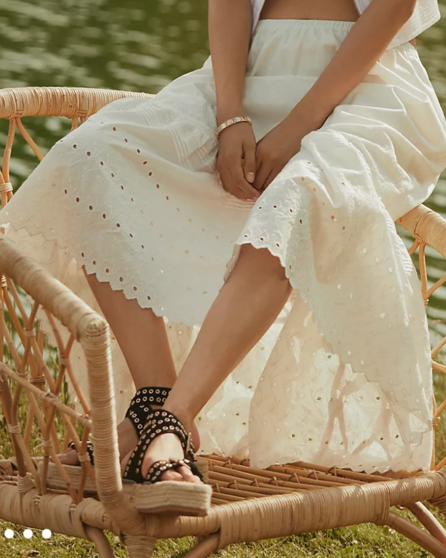 Anthropologie Eyelet Petticoat Skirt (XS-S/M)