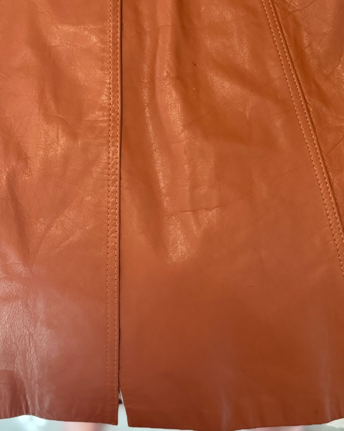 Vintage 1970s Leather Trench Coat (Vintage Sizing  7/8 | Modern Sizing 2-4)
