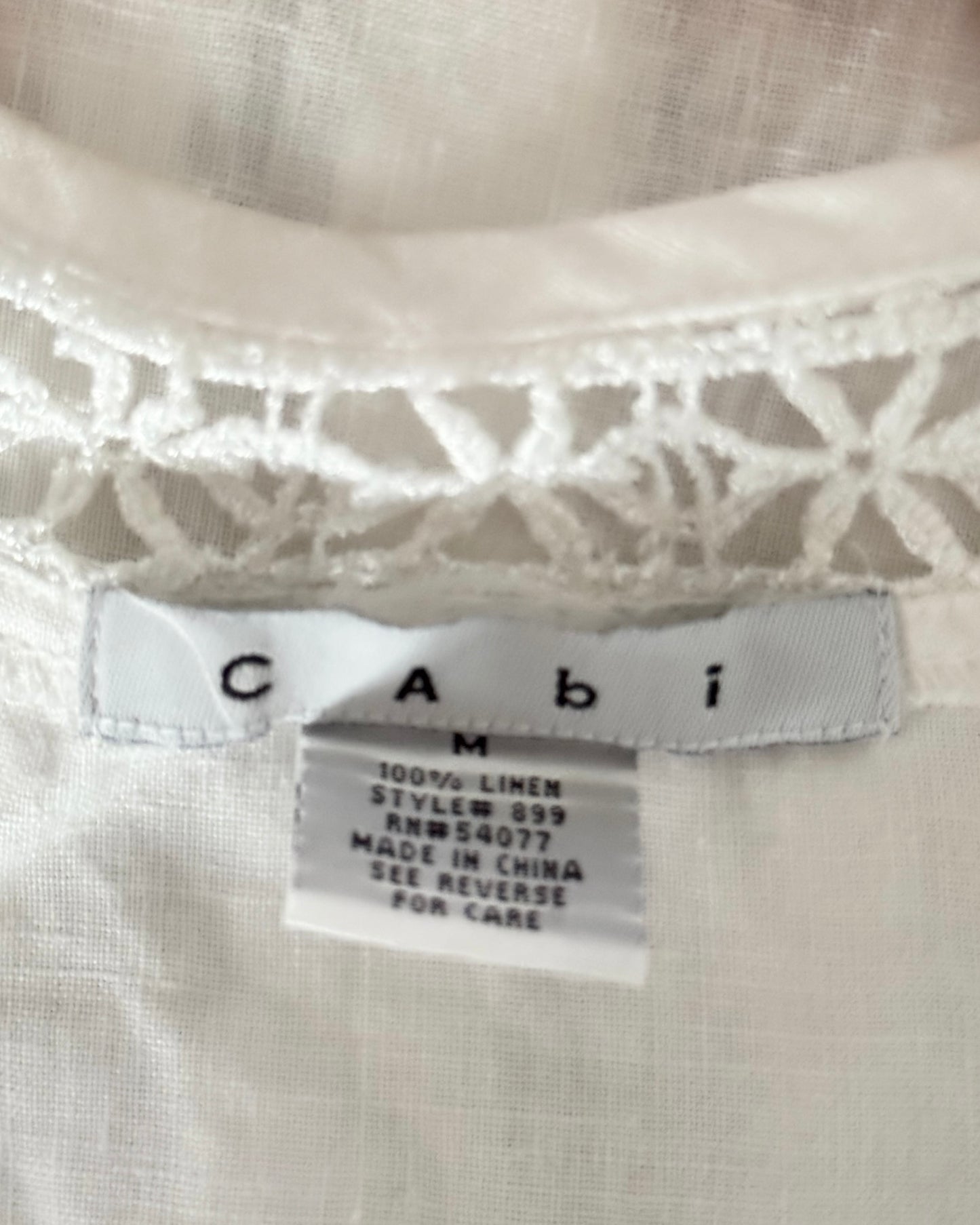 Linen Vest Top  (M)