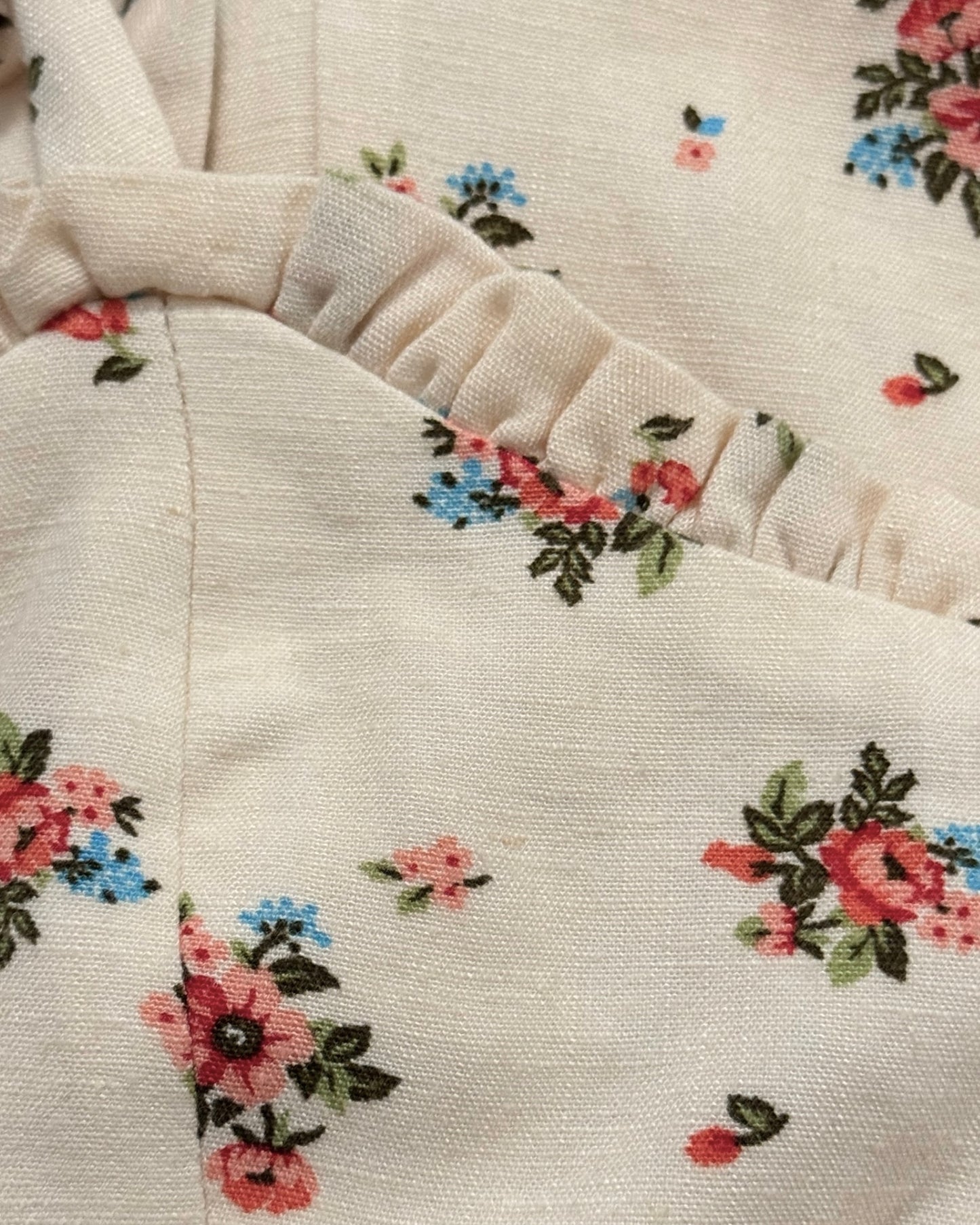 ZARA Floral Linen Blend Dress (XS)