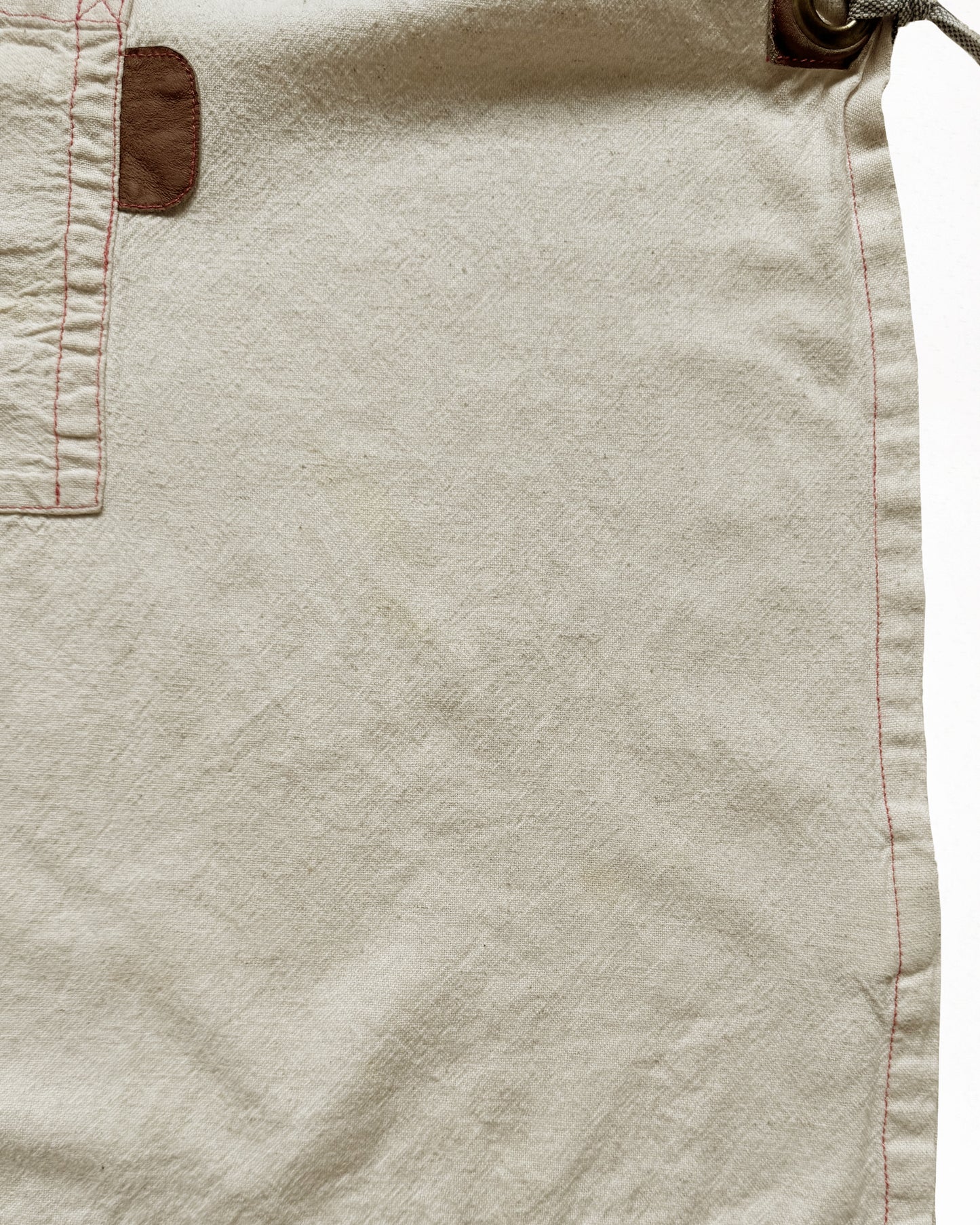 Cotton Linen Blend Apron  (with bonus candy cane measuring cups)