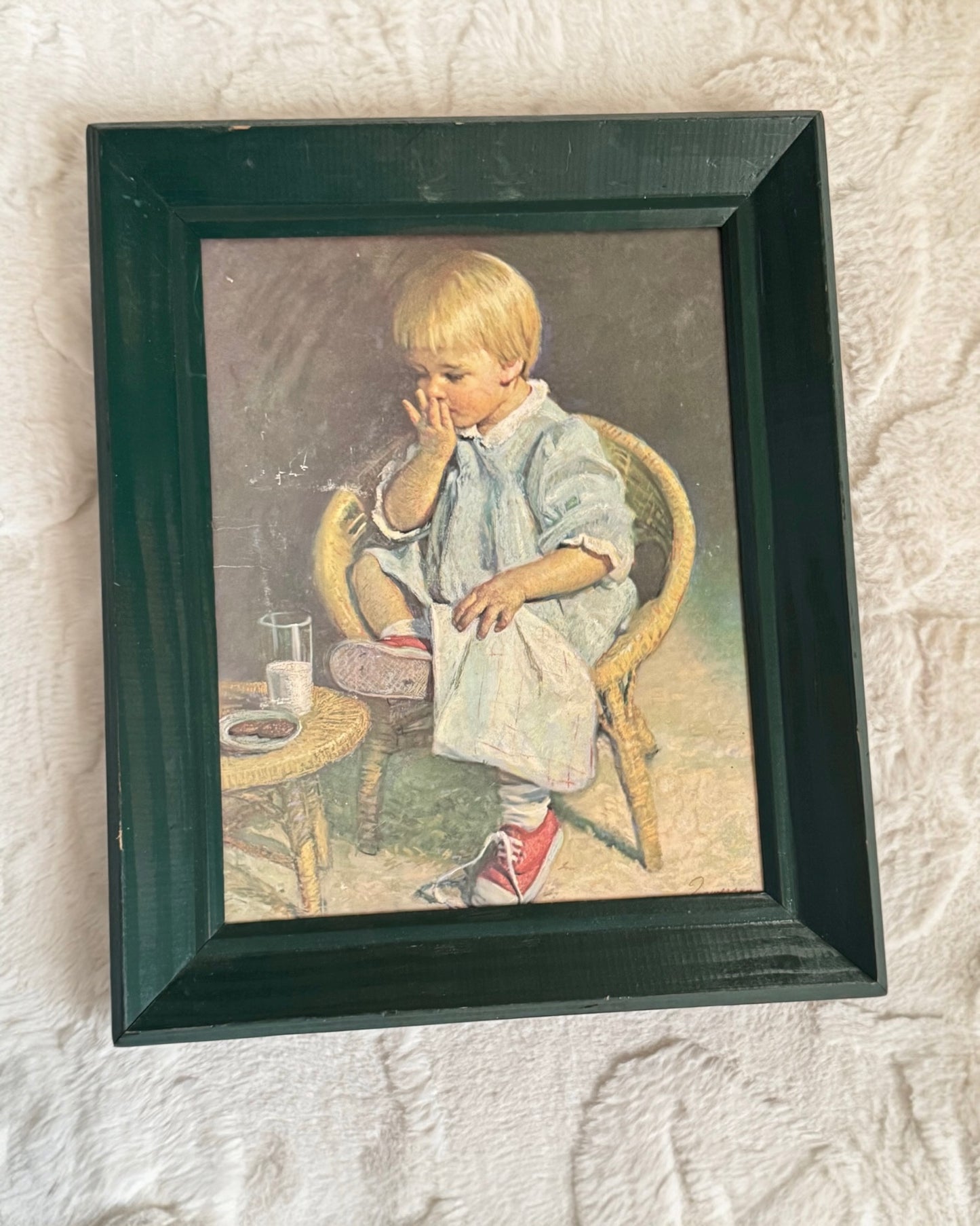 Vintage Framed Artwork, Gretchen and Gary by James Ingwersen (12x10) | Set of 2