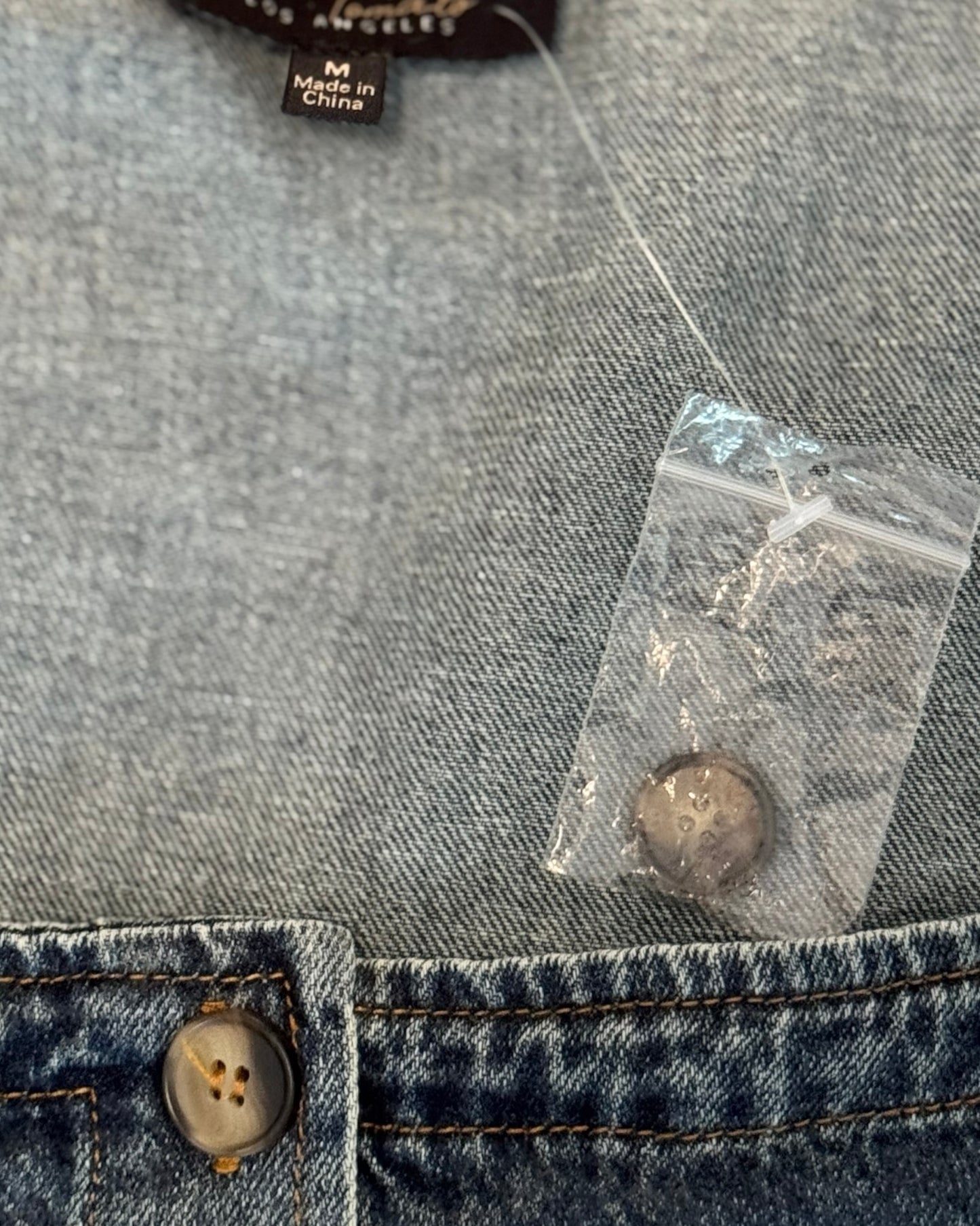 Washed-Denim Dress (M)