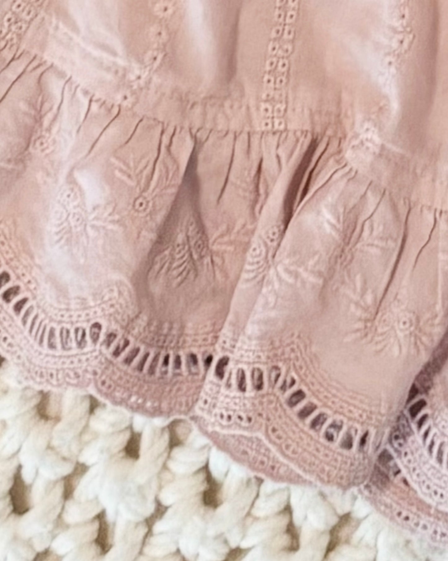 Eyelet Ruffled Shorts (M/L)
