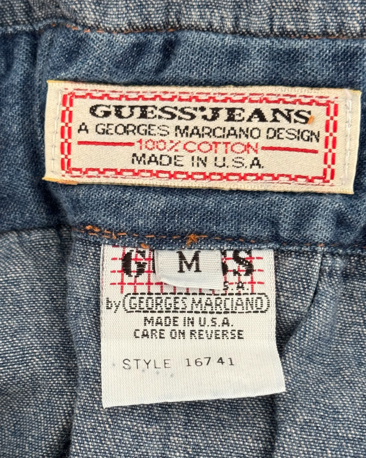 Vintage Guess Jeans Blue Denim Overall Dress (S)