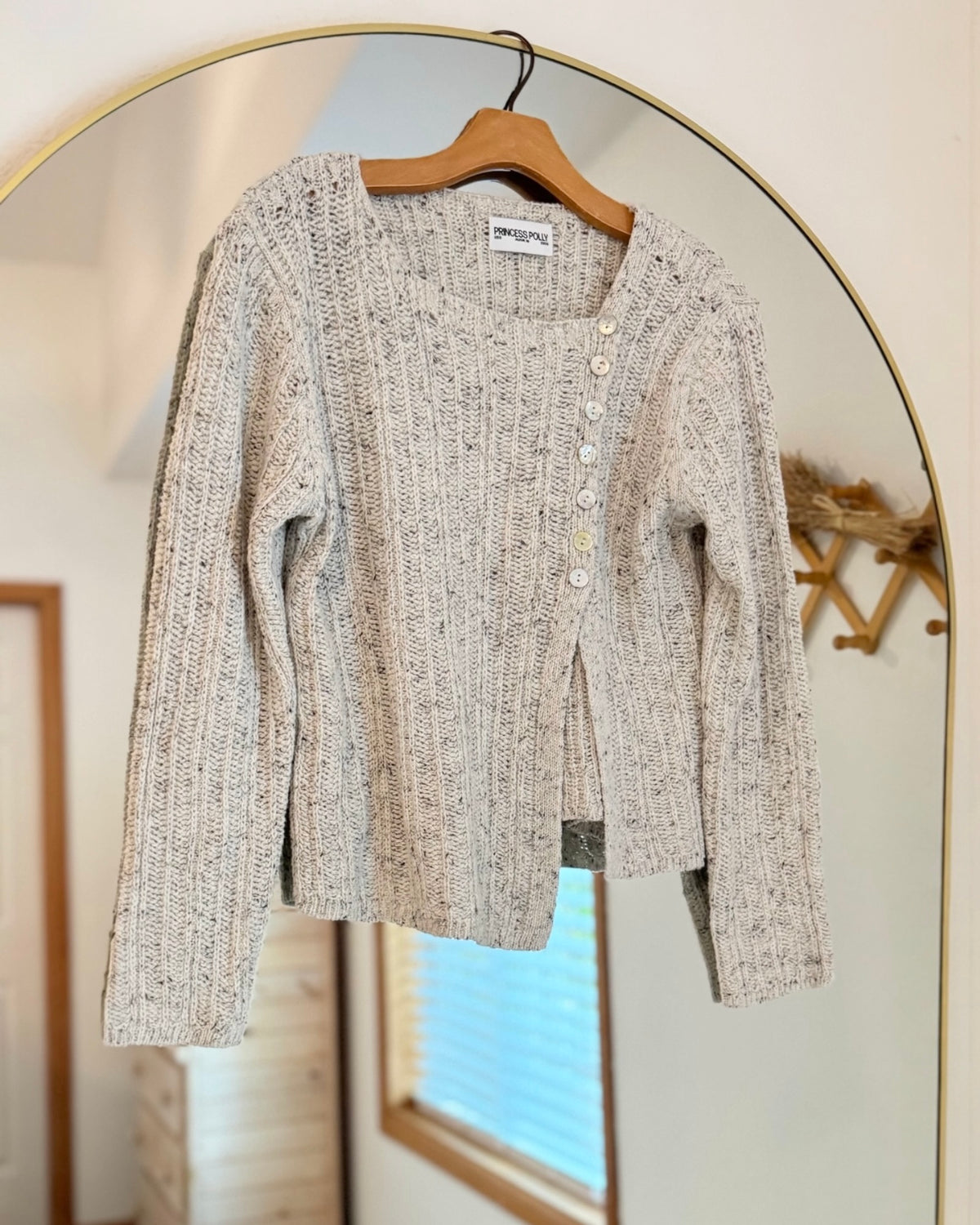 Ribbed Split Front Sweater (6)