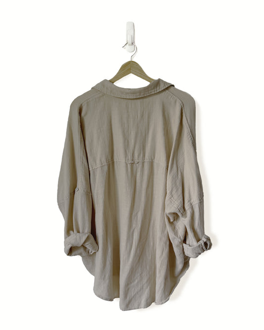AE Oversized Button Down Top (M)