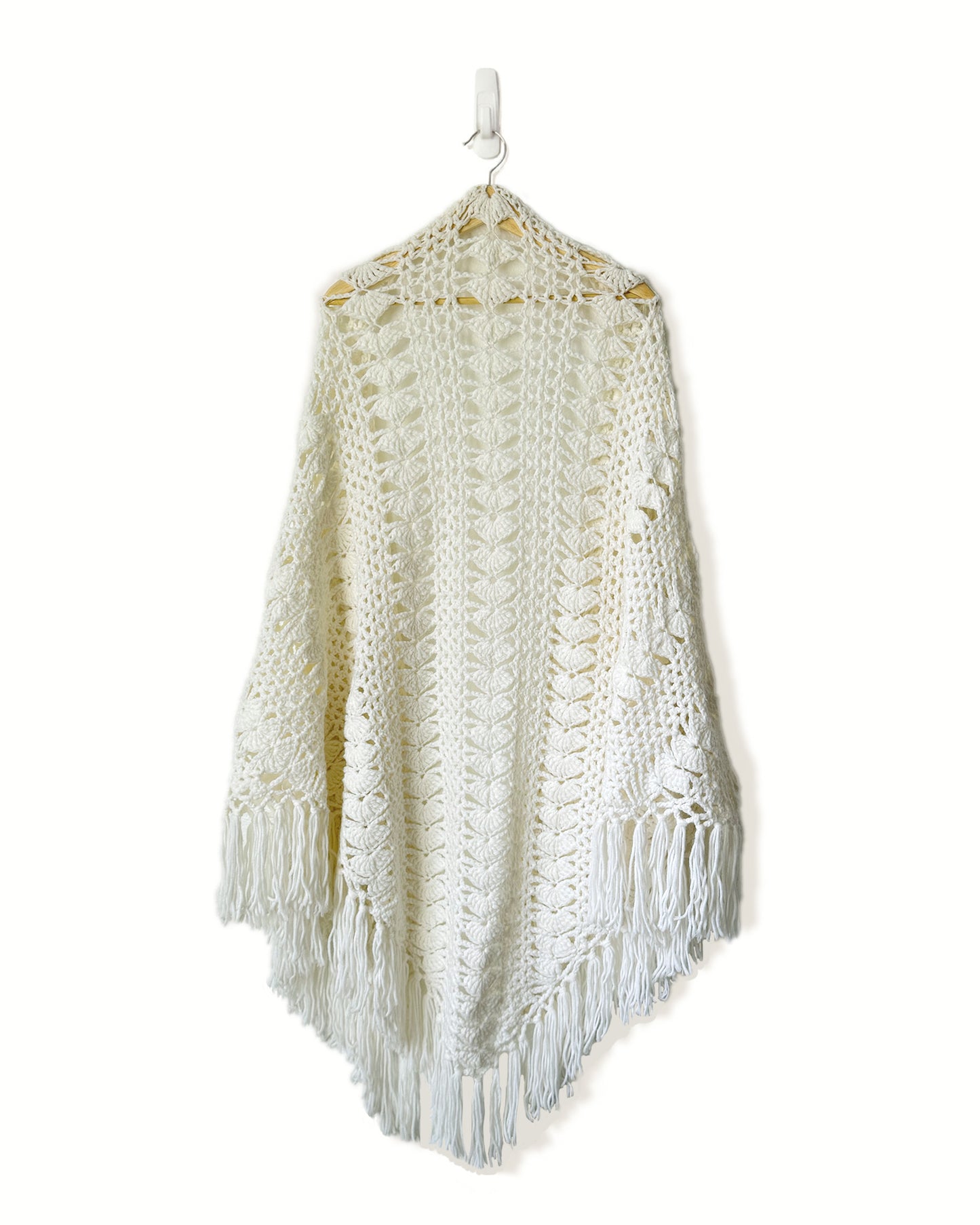 Boho Hand Crocheted Shawl