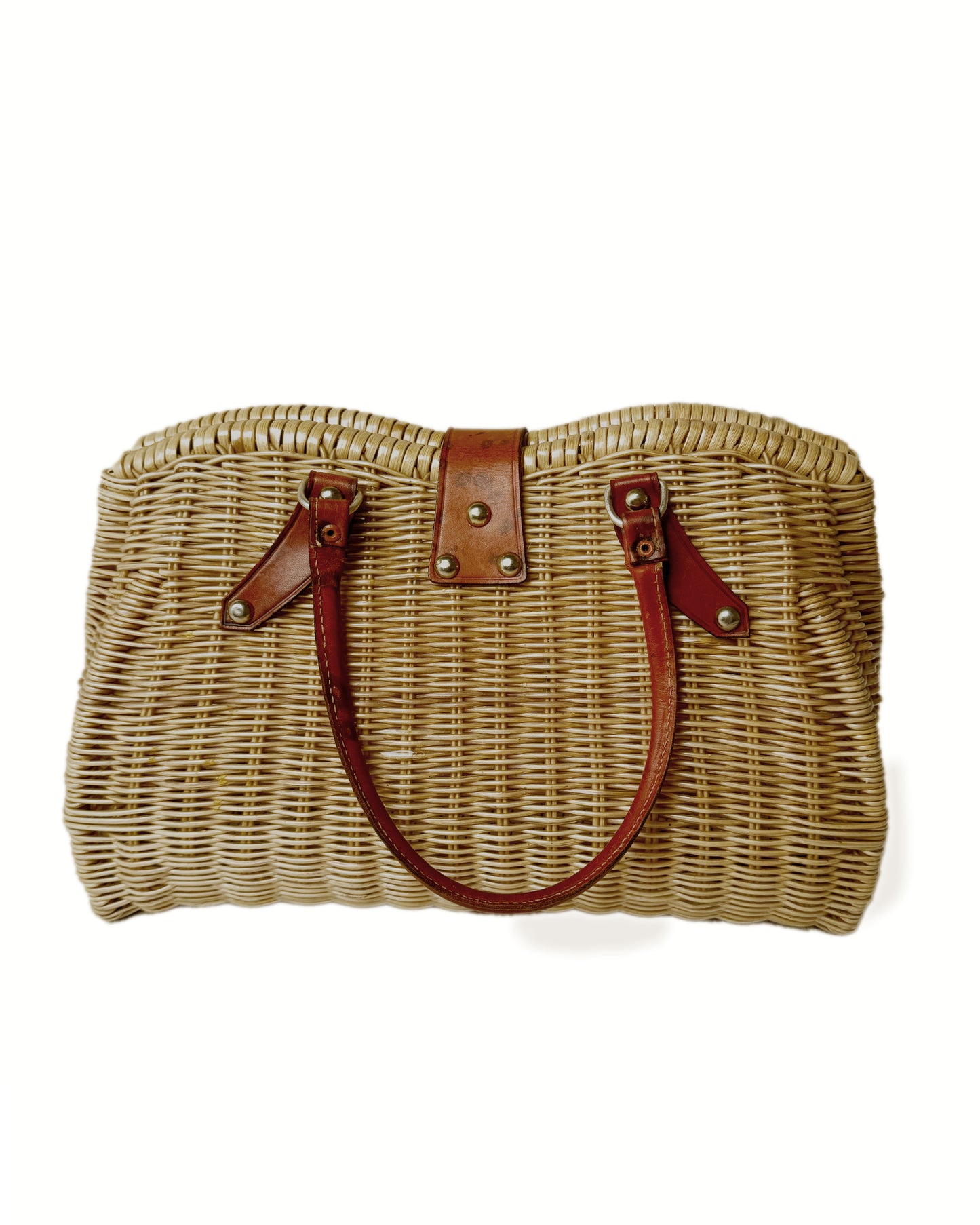 Vintage Woven Basket Bag | Purse
