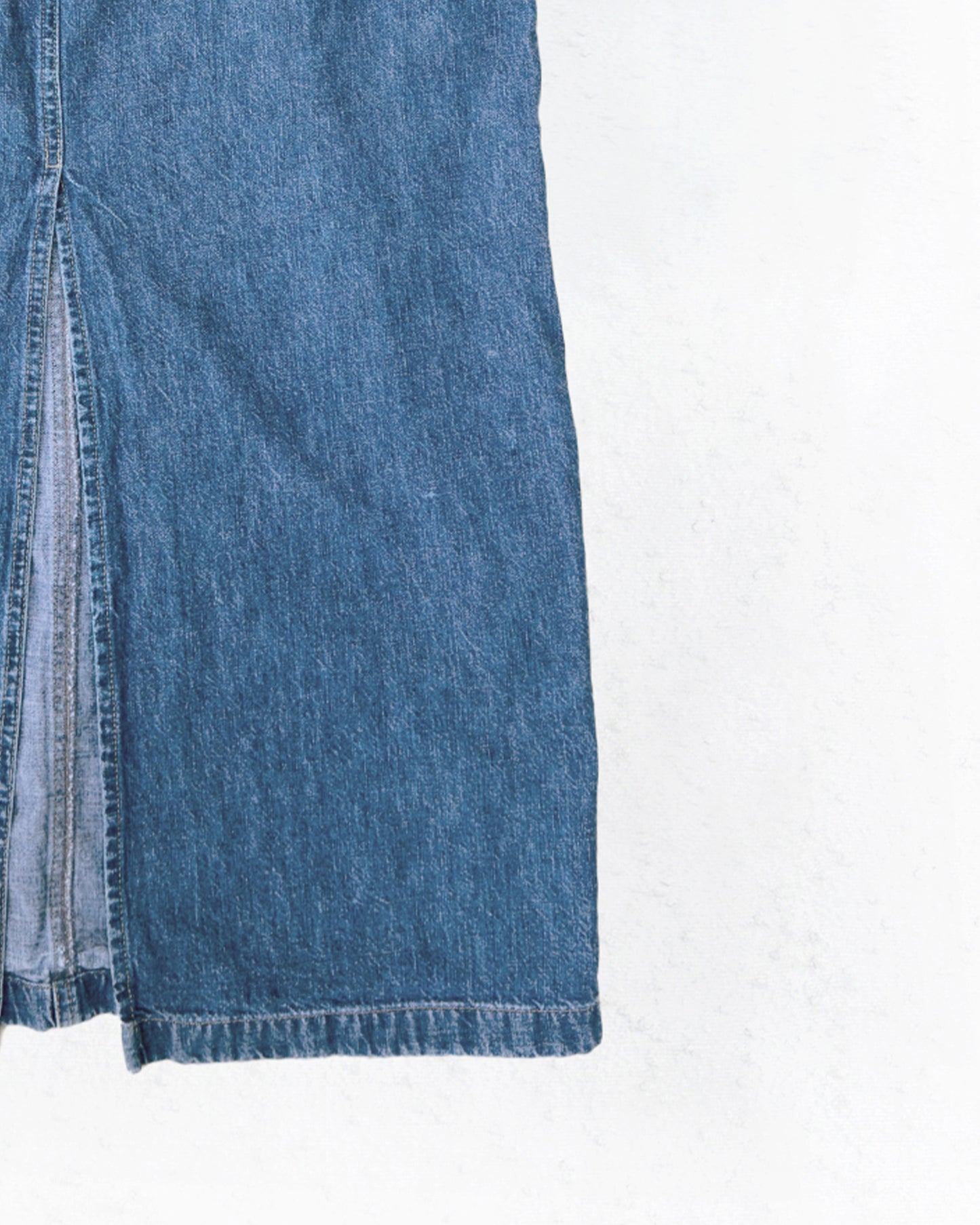 High-Waist Denim Maxi Skirt (4/6)