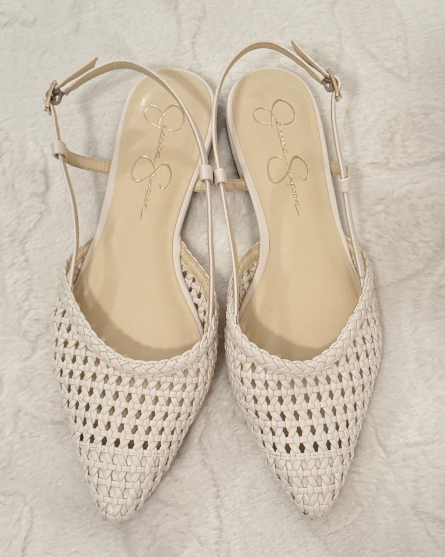 Woven Slingback Flats (9.5)