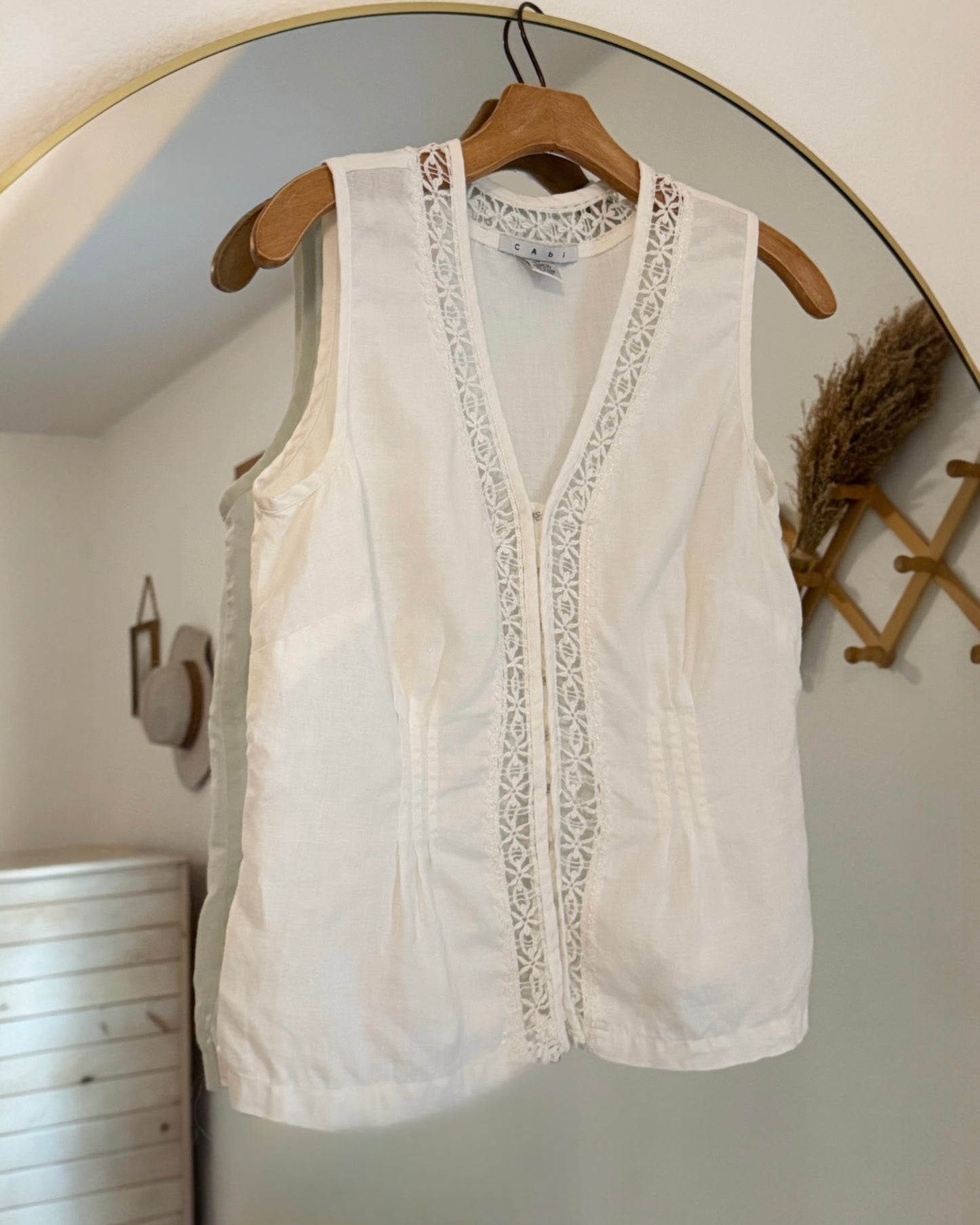 Linen Vest Top  (M)