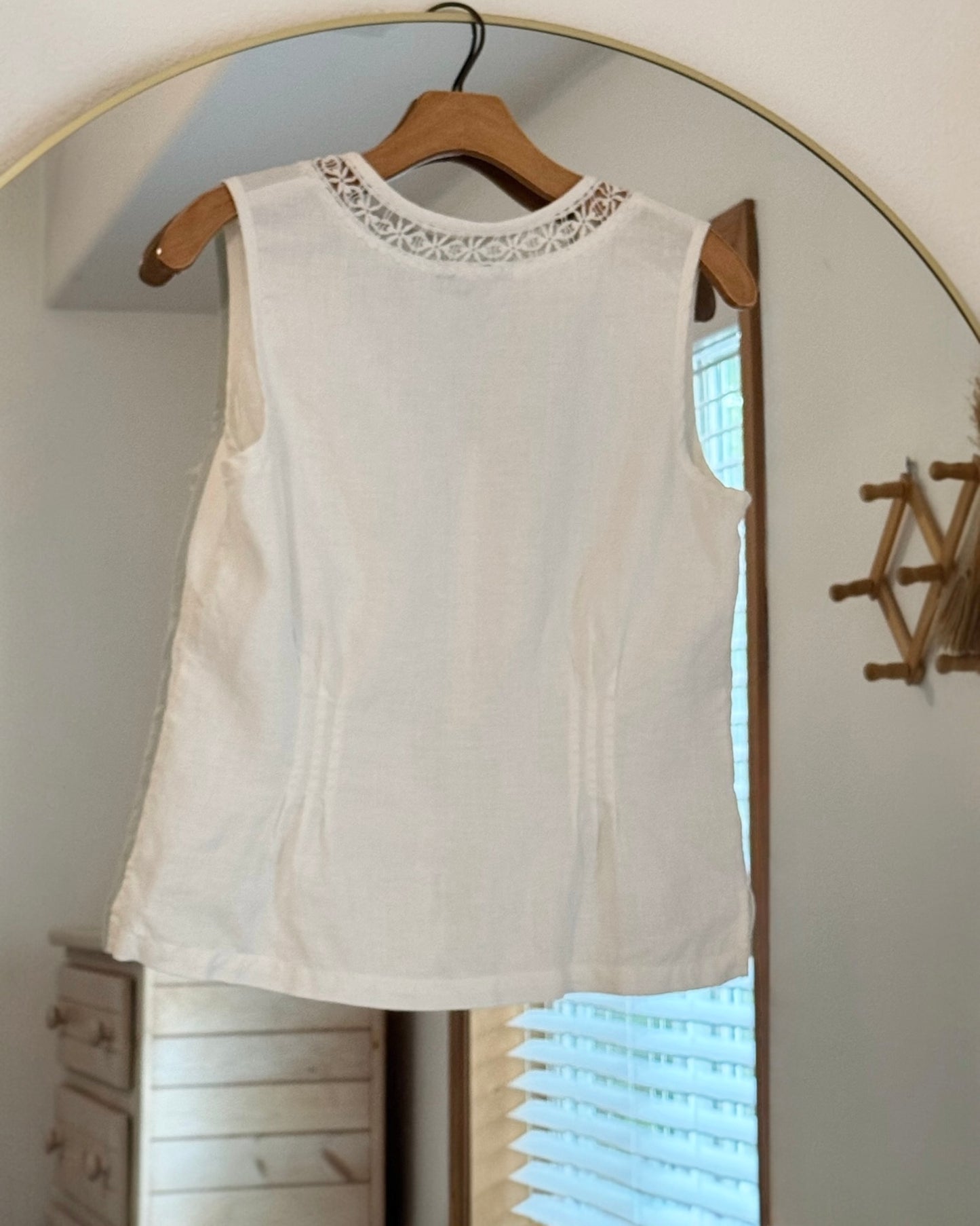 Linen Vest Top  (M)