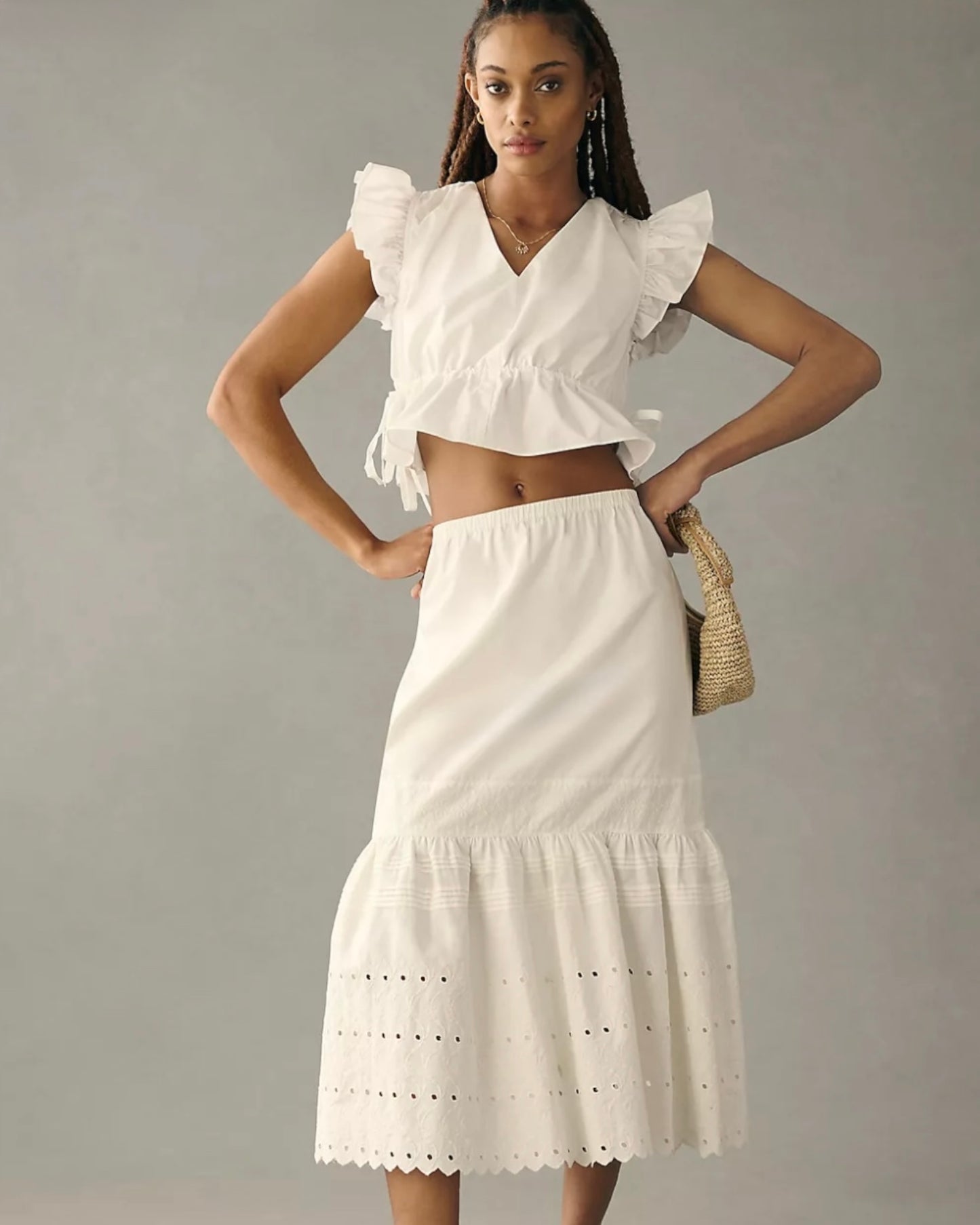 Anthropologie Eyelet Petticoat Skirt (XS-S/M)