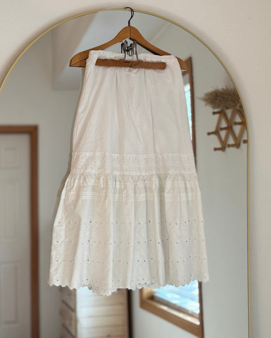 Anthropologie Eyelet Petticoat Skirt (XS-S/M)