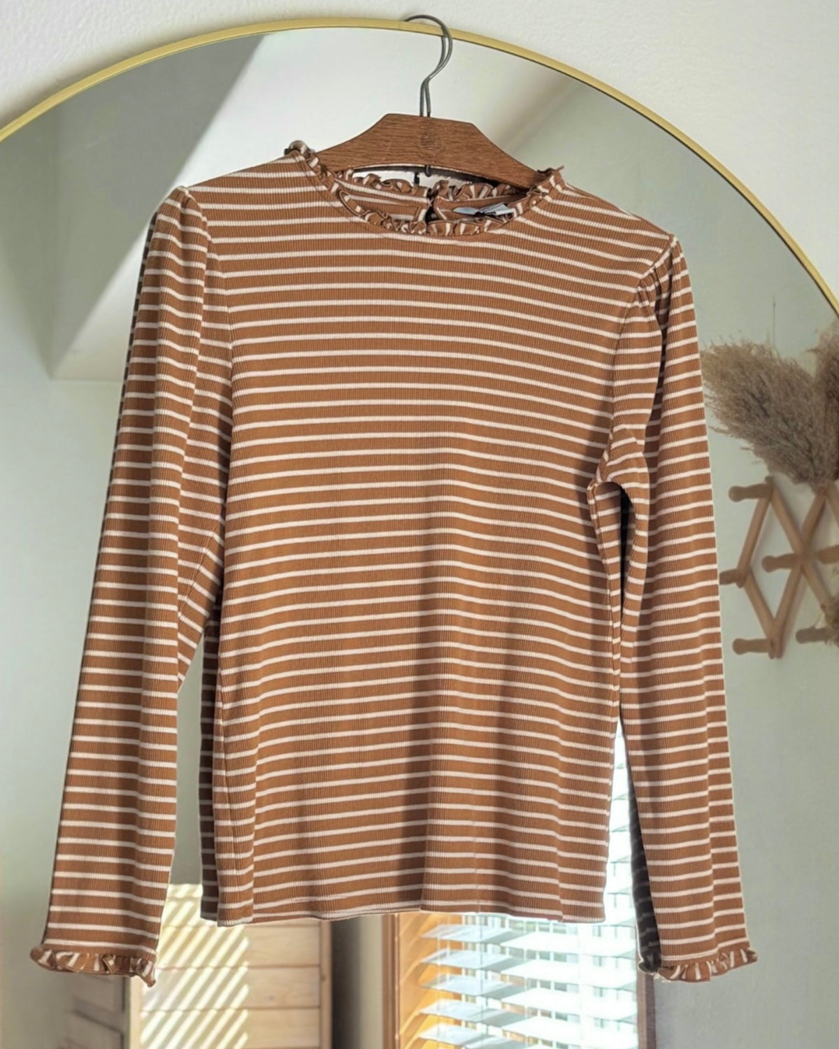 Ribbed Long Sleeve Top (S)