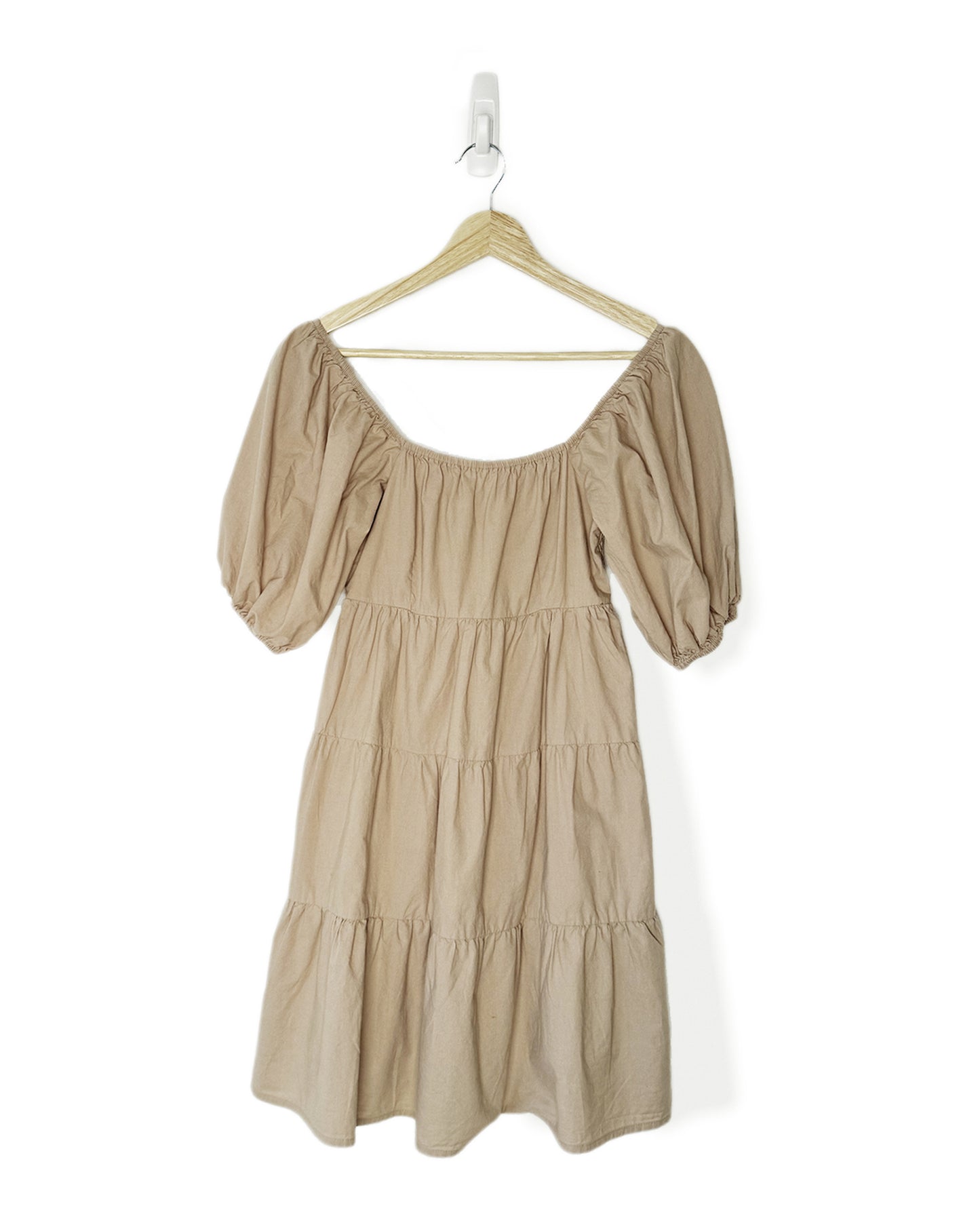 Balloon Sleeve Cotton Dress (XS)