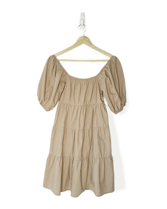 Balloon Sleeve Cotton Dress (XS)