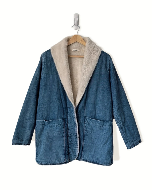 Rollas Denim Pea Coat (Oversized XS)